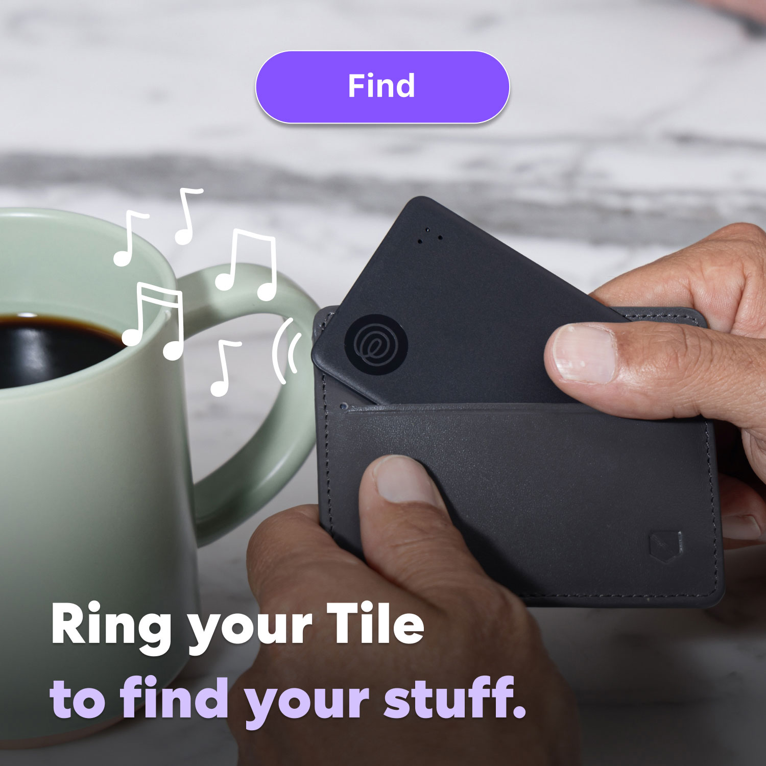 Tile Slim Bluetooth Item Tracker - Black