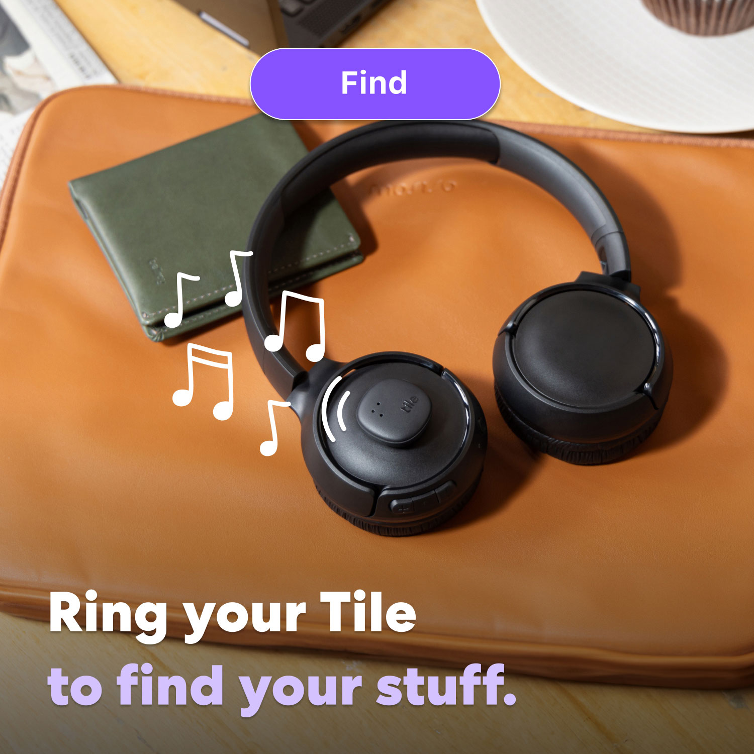 Tile Sticker Bluetooth Item Tracker - Black
