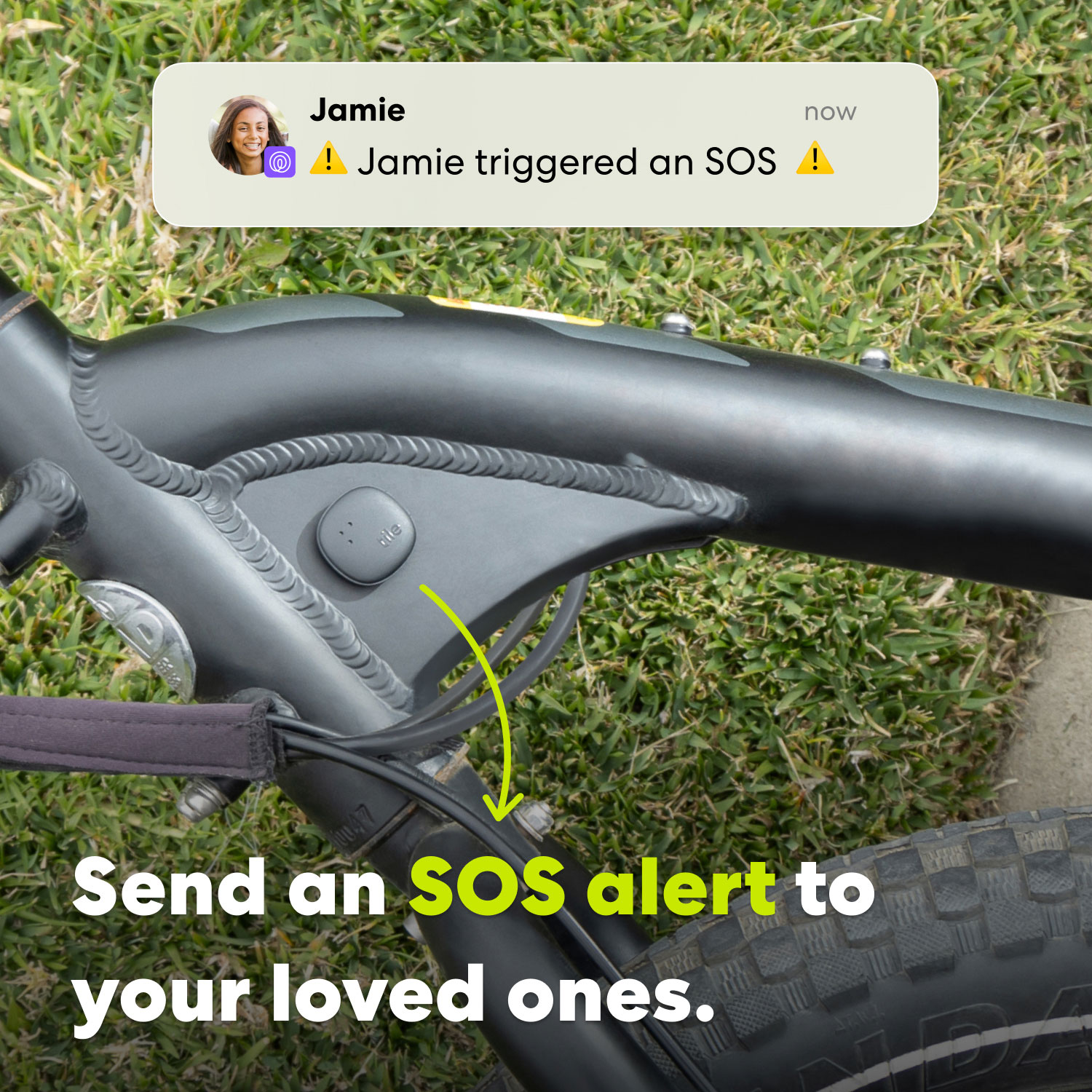 Tile Sticker Bluetooth Item Tracker - Black