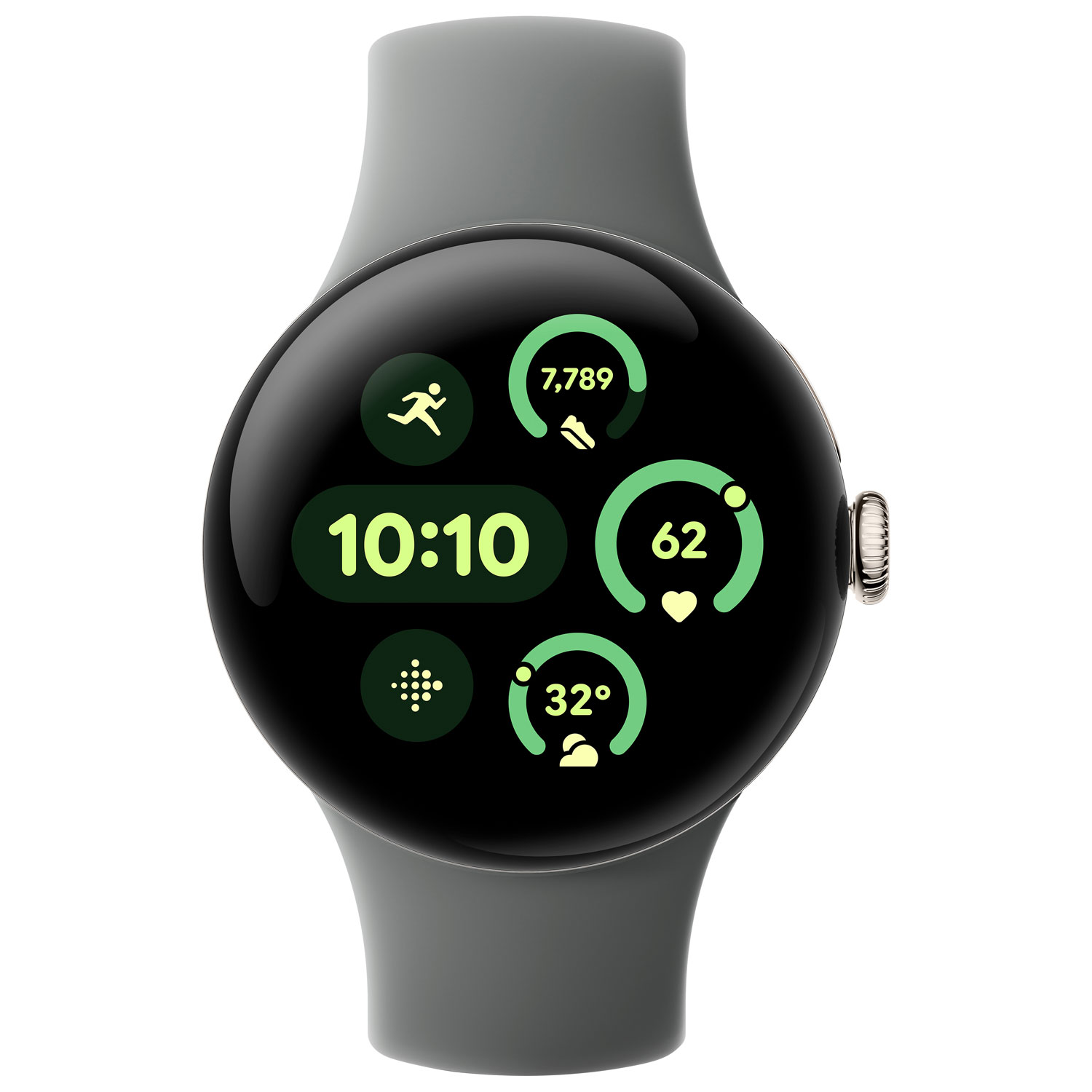 TELUS Google Pixel Watch 3 45mm Matte Hazel Aluminum Case w/Hazel Active Band - Monthly Financing