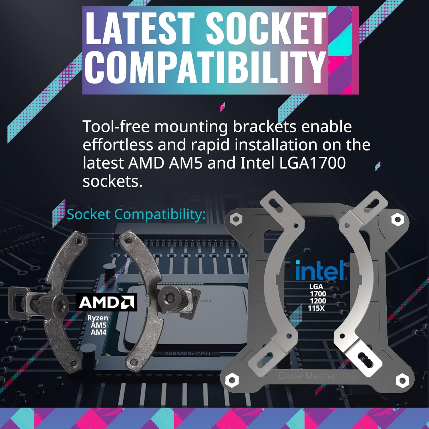 Cooler Master MasterLiquid 360&nbsp;L Core, pompe double chambre Gen S, refroidisseur liquide tout-en-un ARGB 360&nbsp;mm