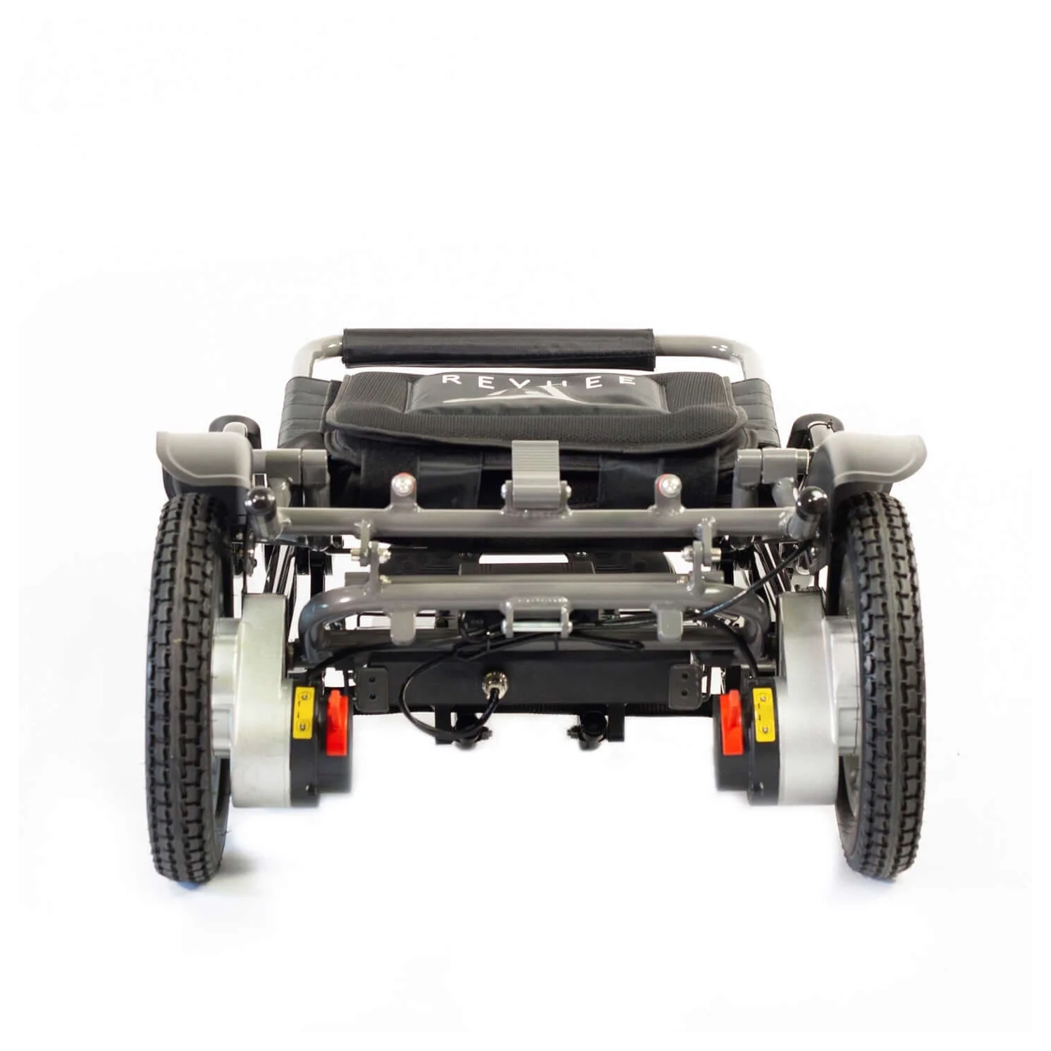 Reyhee Roamer Folding Electric Wheelchair, Dual 200W Motors, 5.9 km/h Speed, 24.9 km Range, Foldable, 136 kg Capacity, Black