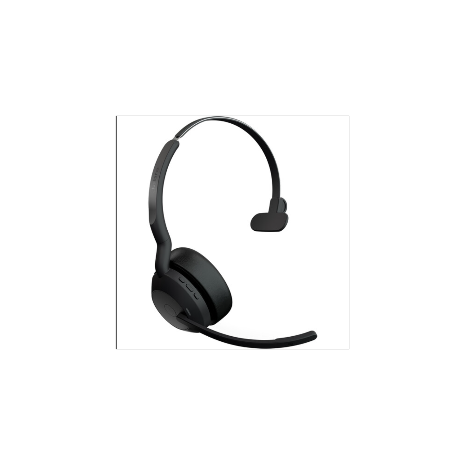 Remis à neuf - Casque d'écoute sans fil Bluetooth à suppression du bruit avec micro Evolve2 55 de Jabra - Noir (25599-889-999-01)