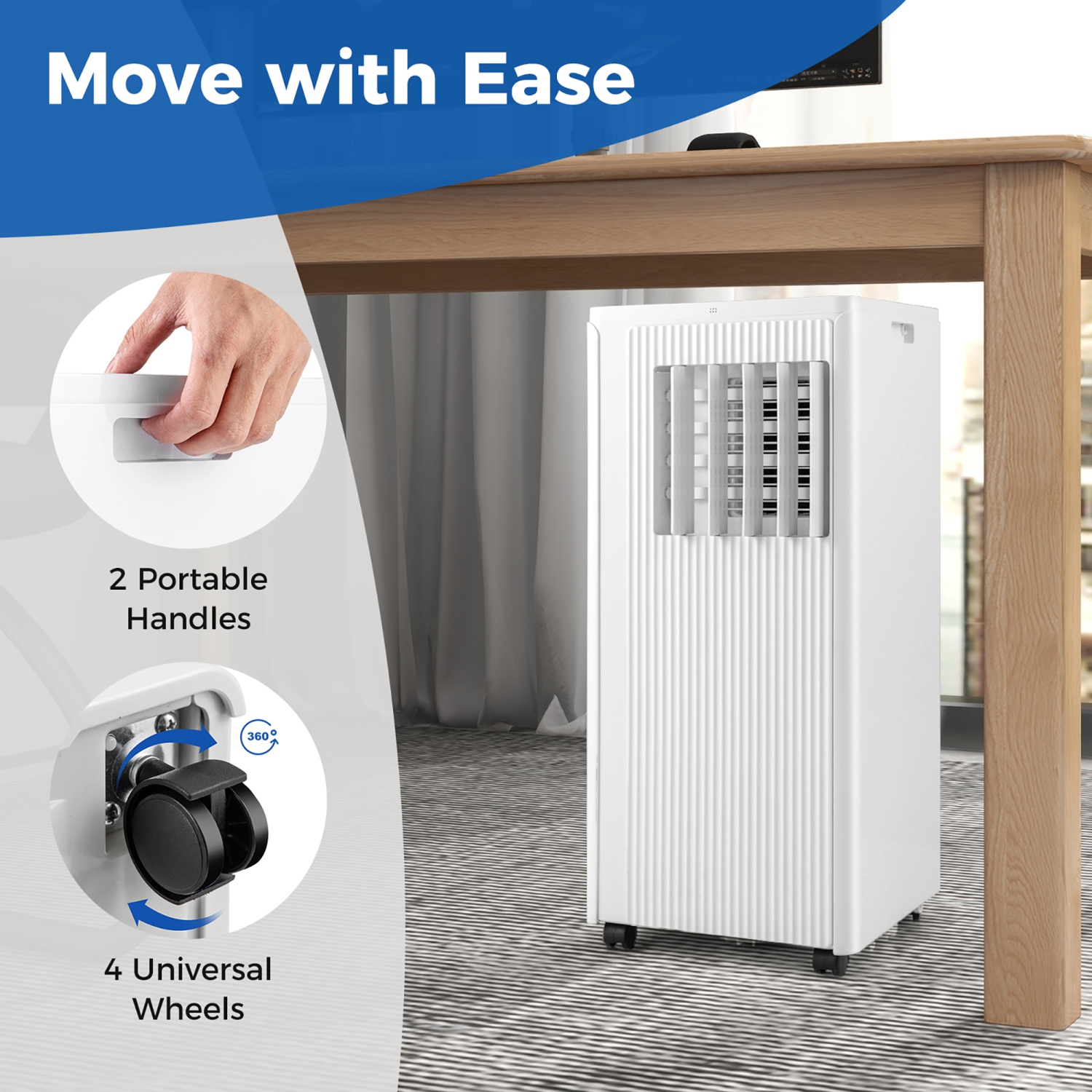 Gymax 10000 BTU 4-in-1 Portable Air Conditioner Standing Air Cooler w/ Fan & Dehumidifier