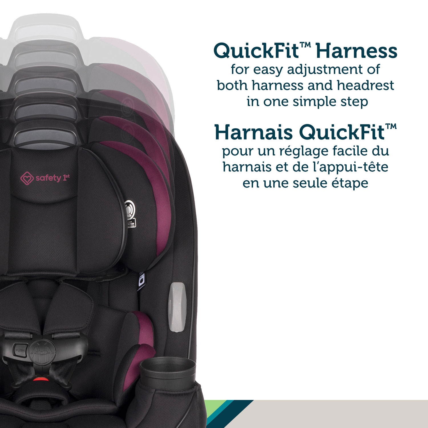 Safety 1st Grow and Go 3-in-1 Convertible Car Seat - Winehouse