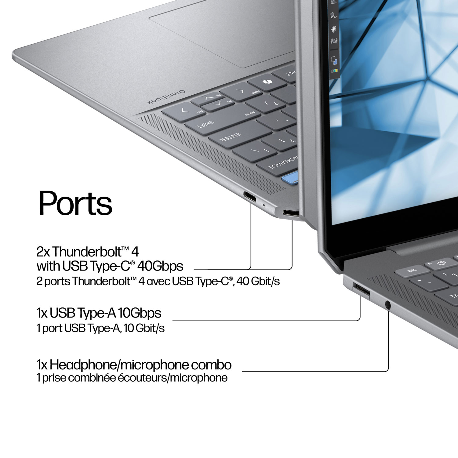 HP OmniBook Ultra 14" Touchscreen Gen AI PC Laptop - Meteor silver