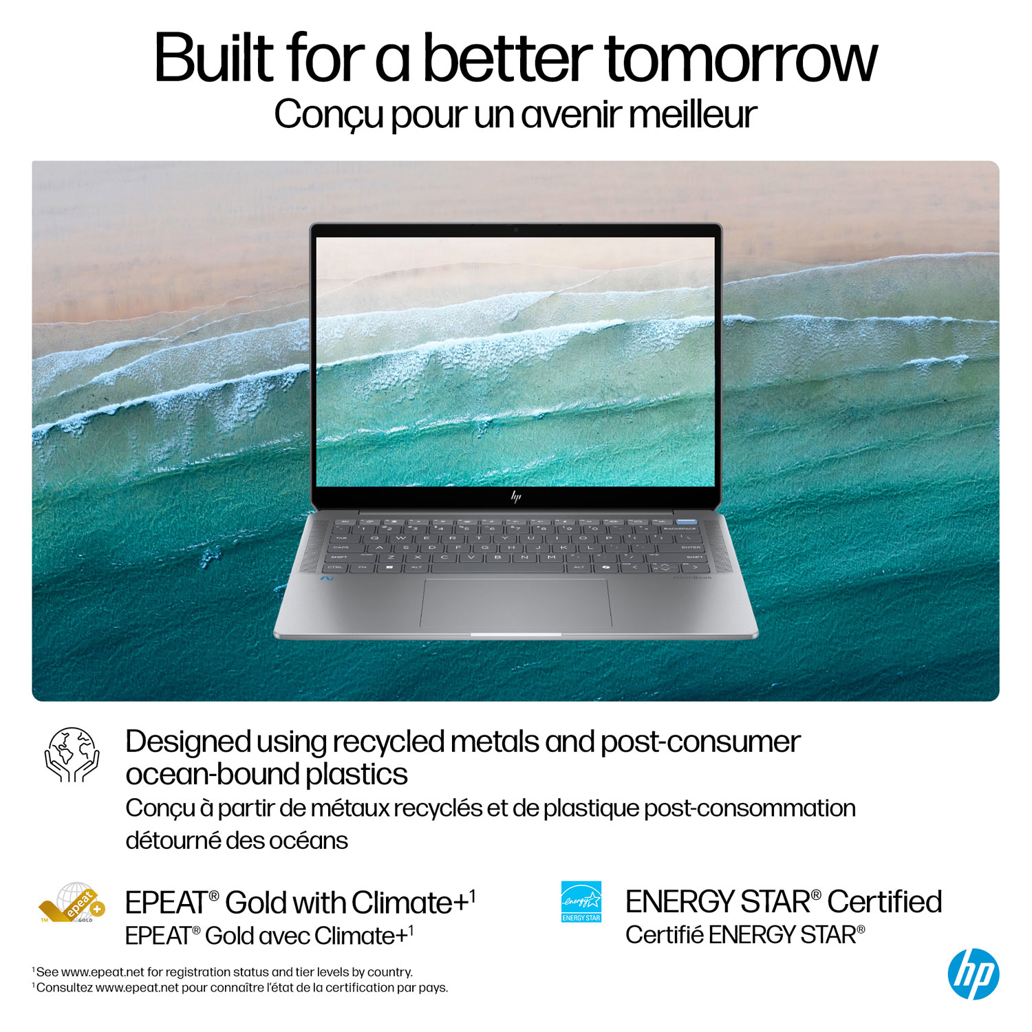 HP OmniBook Ultra 14" Touchscreen Gen AI PC Laptop - Meteor silver