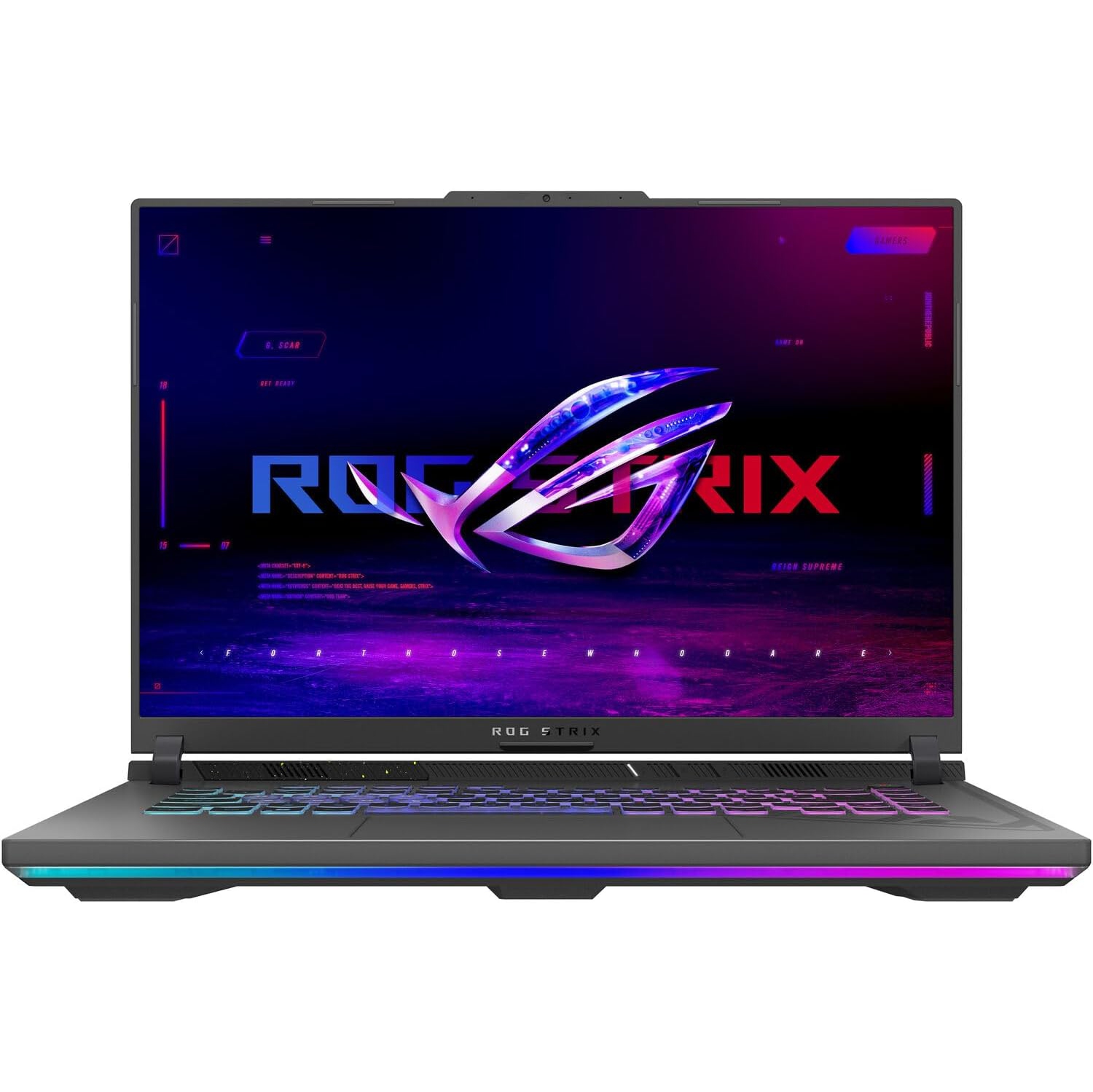 ASUS ROG Strix G16 (2024) Gaming Laptop, 16” 16:10 1920 x 1200 165Hz Display, NVIDIA® GeForce RTX™ 4070, Intel Core i7-13650HX, 32GB DDR5, 2TB PCIe Gen4 SSD, Wi-Fi 6E, Windows 11