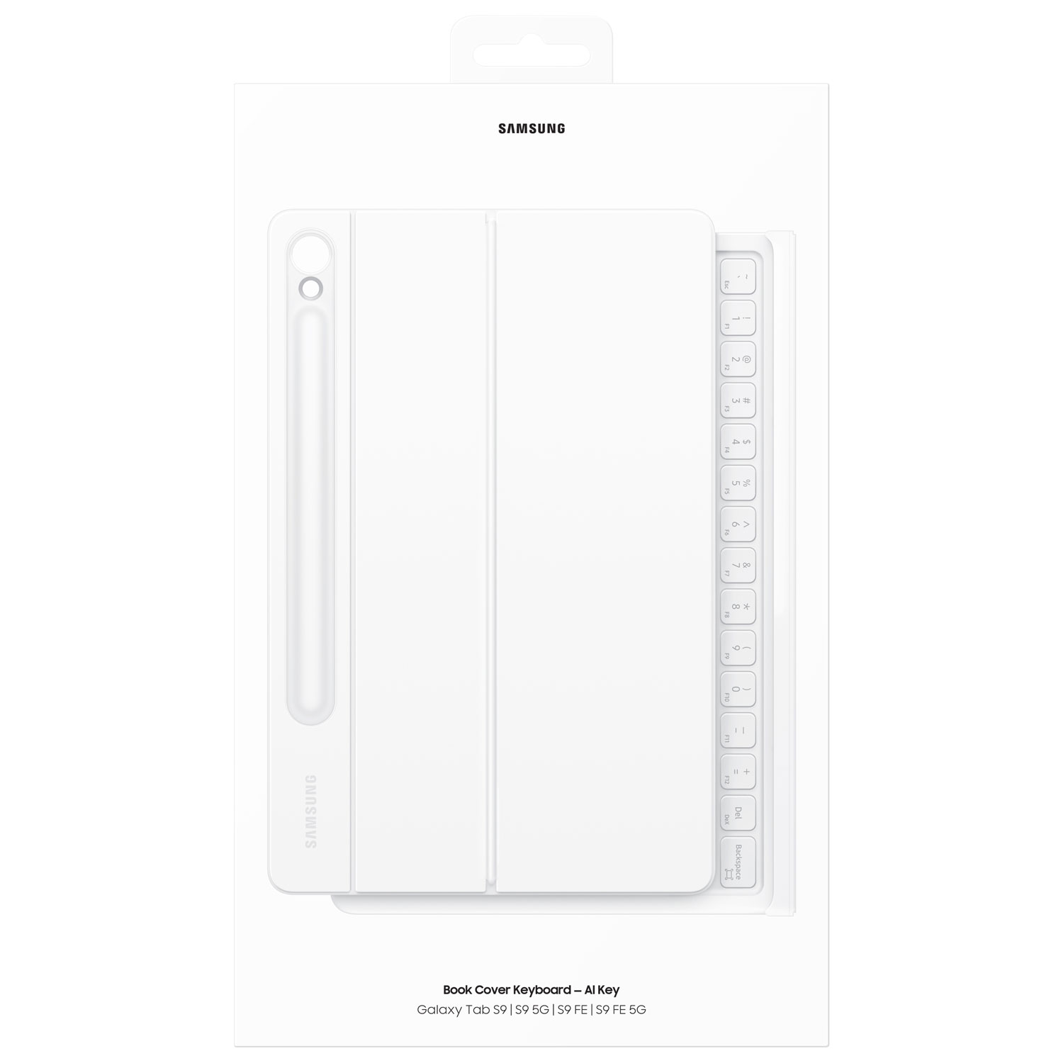 Étui-clavier de Samsung pour Galaxy Tab S10 FE/S10 Lite/S9/S9 FE - Blanc