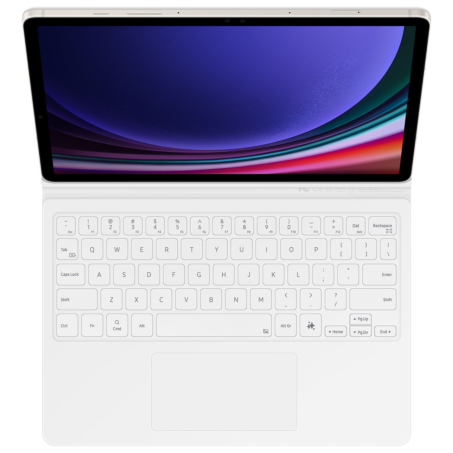 Étui-clavier de Samsung pour Galaxy Tab S10 FE/S10 Lite/S9/S9 FE - Blanc