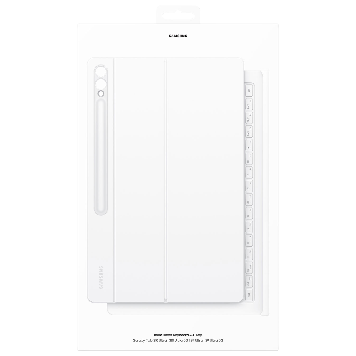 Étui-clavier de Samsung pour Galaxy Tab S10 Ultra/S9 Ultra - Blanc