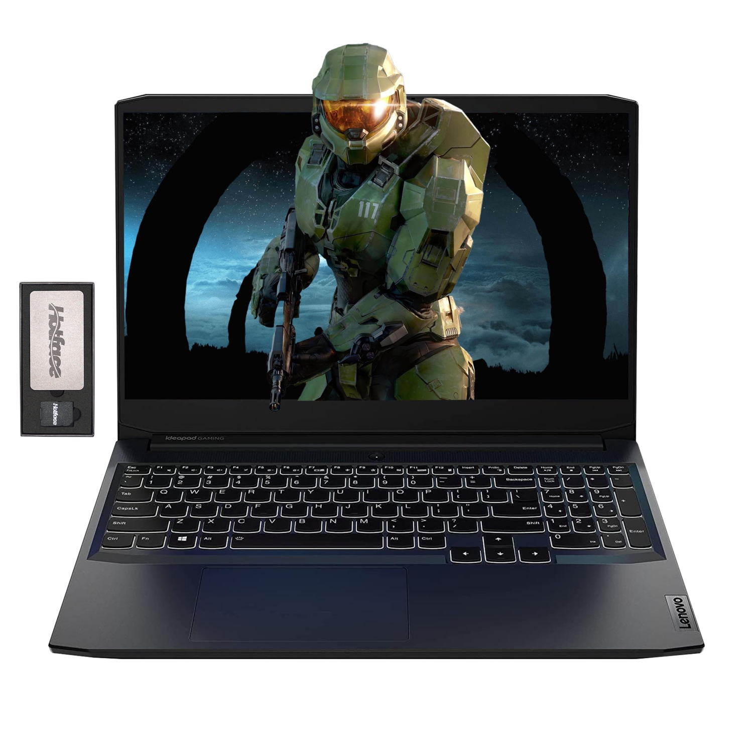 Lenovo IdeaPad Gaming 3 15.6" FHD Laptop, AMD Ryzen 5 5600H, NVIDIA GeForce GTX 1650 4GB DDR6, 2TB SSD, 32GB RAM, Backlit Keyboard, Win 11 Pro,128GB Docking Station