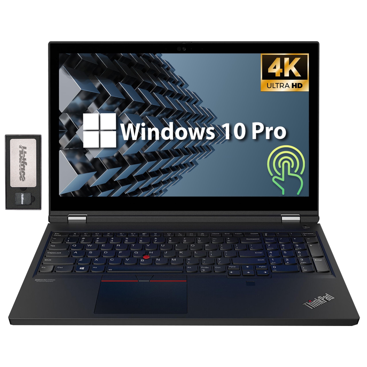 Lenovo ThinkPad T15g Gen 1 15.6" 4K Touchscreen Laptop, Intel Xeon W-10855M Processor, 1TB PCIe SSD, 64GB RAM, GEForce RTX2080, Black, Win 10 Pro, 128GB Docking Station