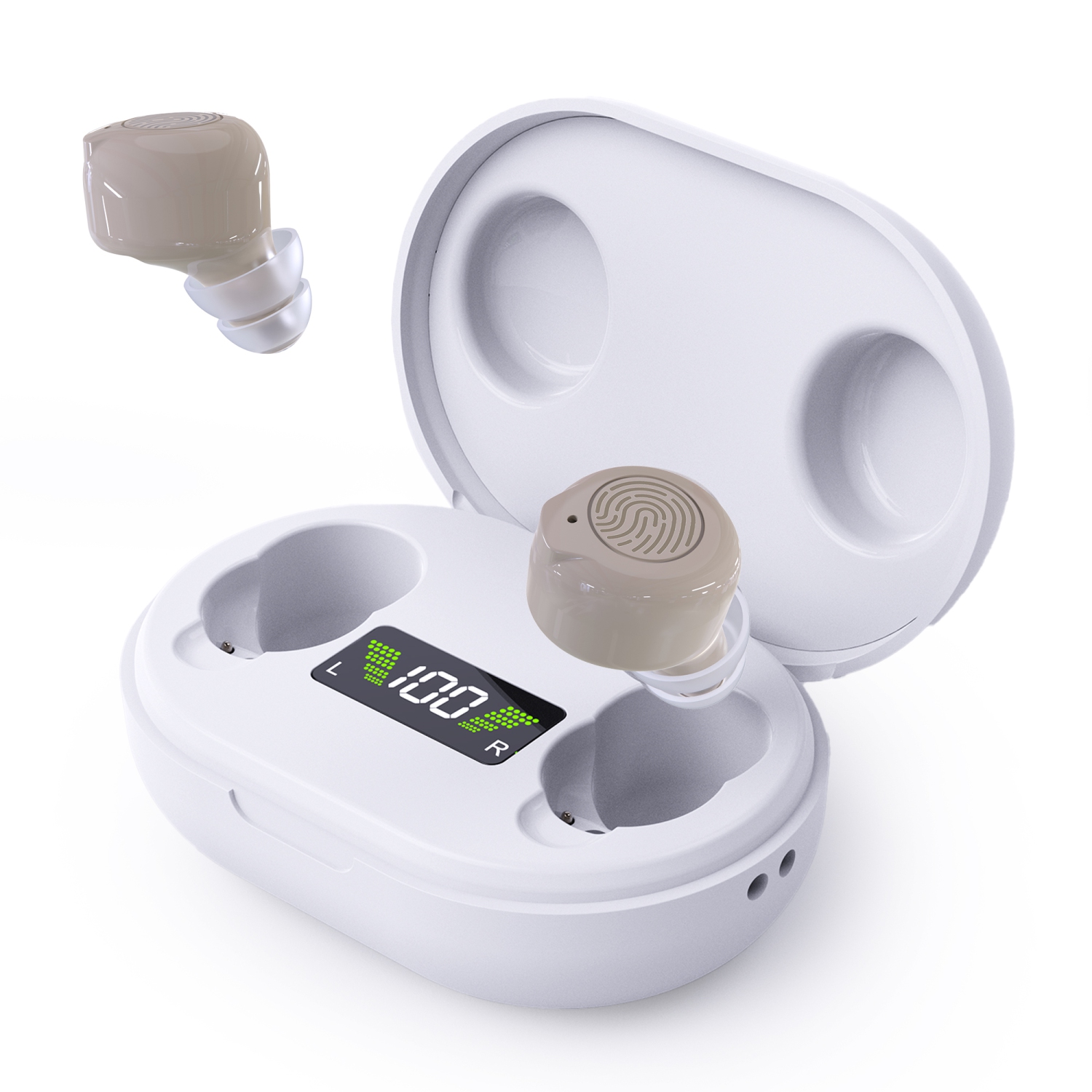 Rechargeable numérique – dispositif ITE et aide au son pour adultes et aînés, MVL, rétroaction intelligente et réduction du bruit, personnel avec