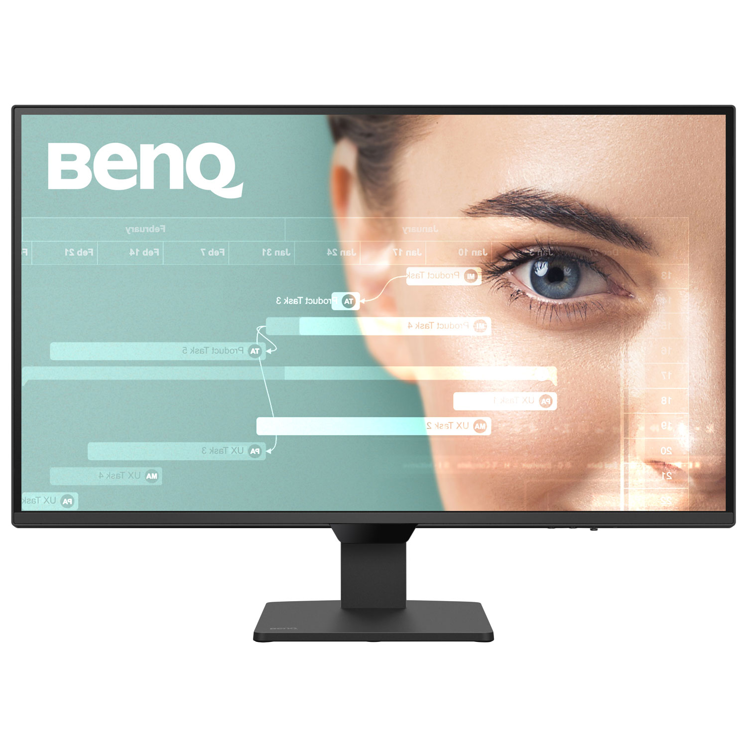 Moniteur DEL IPS QHD 100 Hz de 27 po de BenQ avec temps de réponse gris à gris de 5 ms - Noir