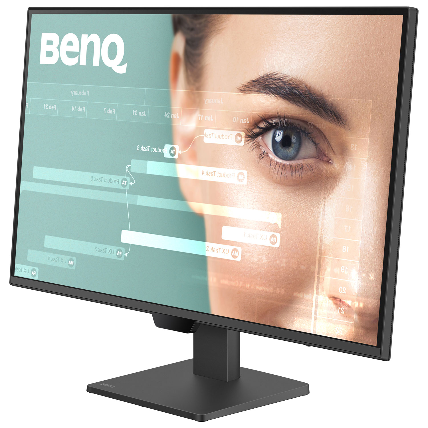 Moniteur DEL IPS QHD 100 Hz de 27 po de BenQ avec temps de réponse gris à gris de 5 ms - Noir