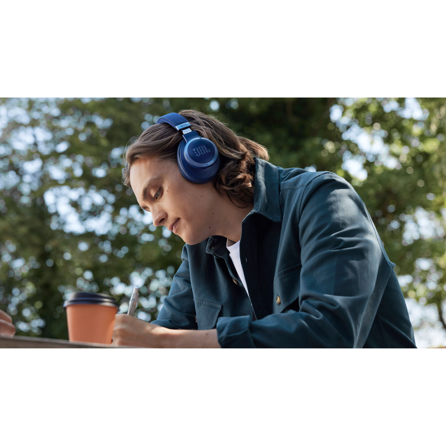 Casque d'écoute Bluetooth à suppression du bruit Live 770NC de JBL - Bleu
