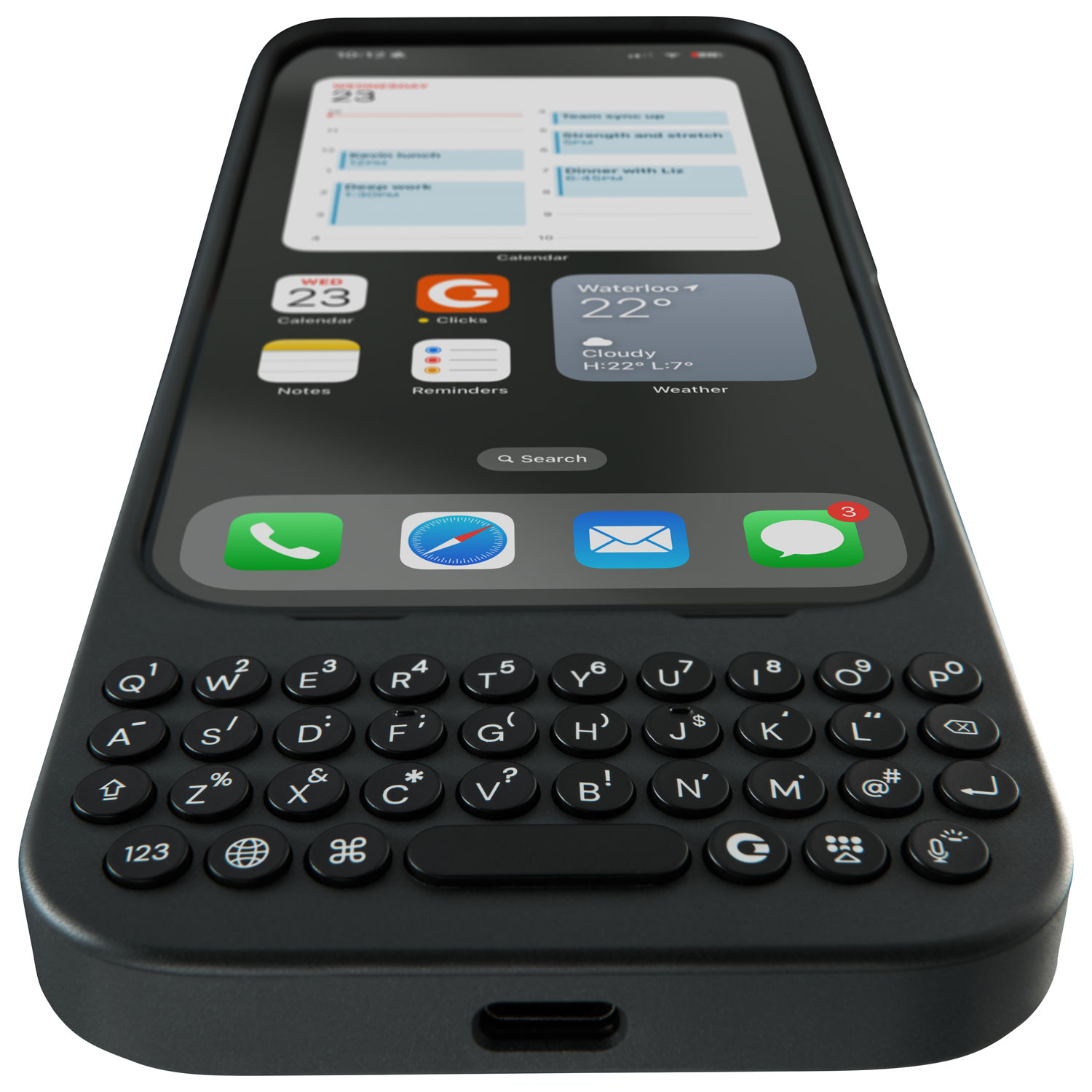 Clicks Keyboard iPhone 16用ケース Clicks Keyboard Case for iPhone 16 Plus - Onyx | Best Buy Canada