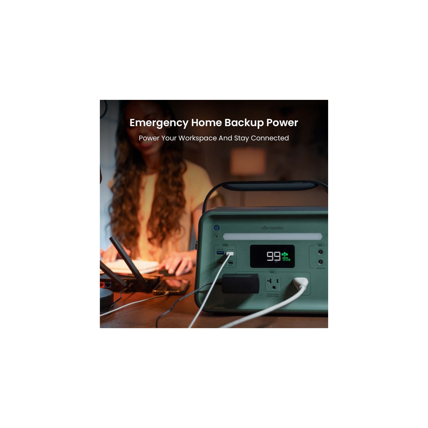 Yoshino B660 SST Portable Power Station - 602Wh Capacity & 660W Output