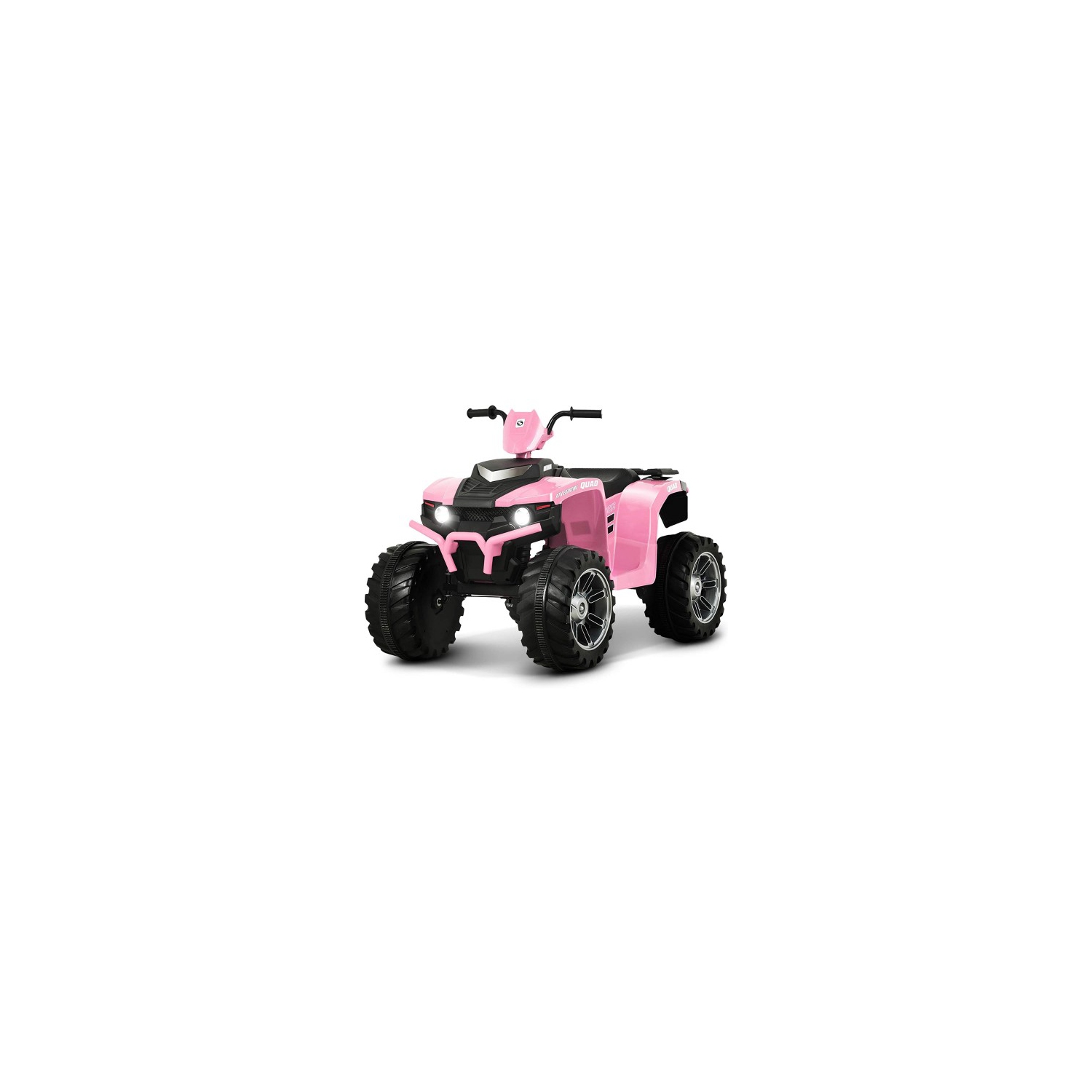 Zoom Buggeez Uenjoy 12V Off-Road Kids Ride On Car 4 Wheeler ATV - Pink