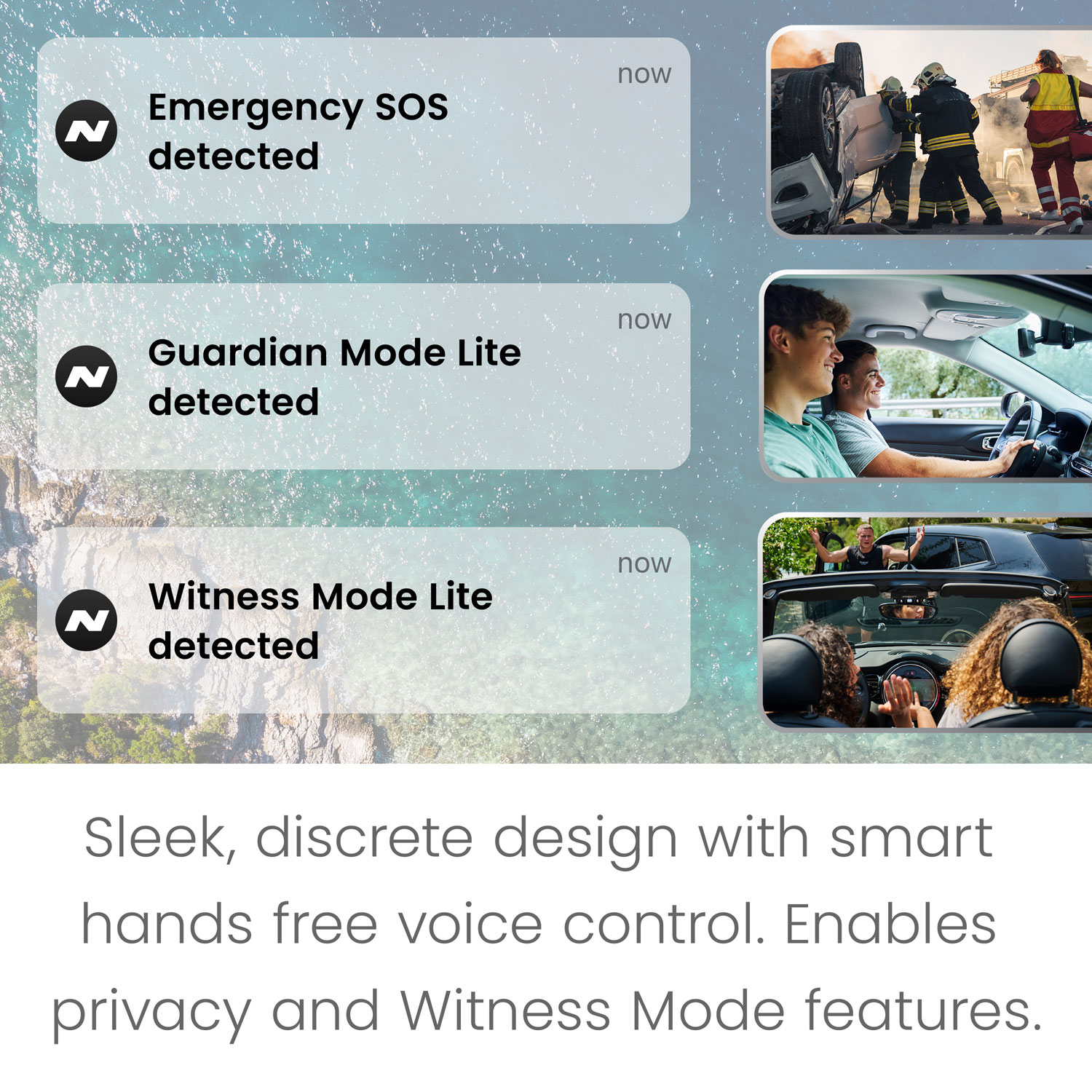 Nextbase Piqo 2K 1440p Dash Cam with Wi-Fi & GPS