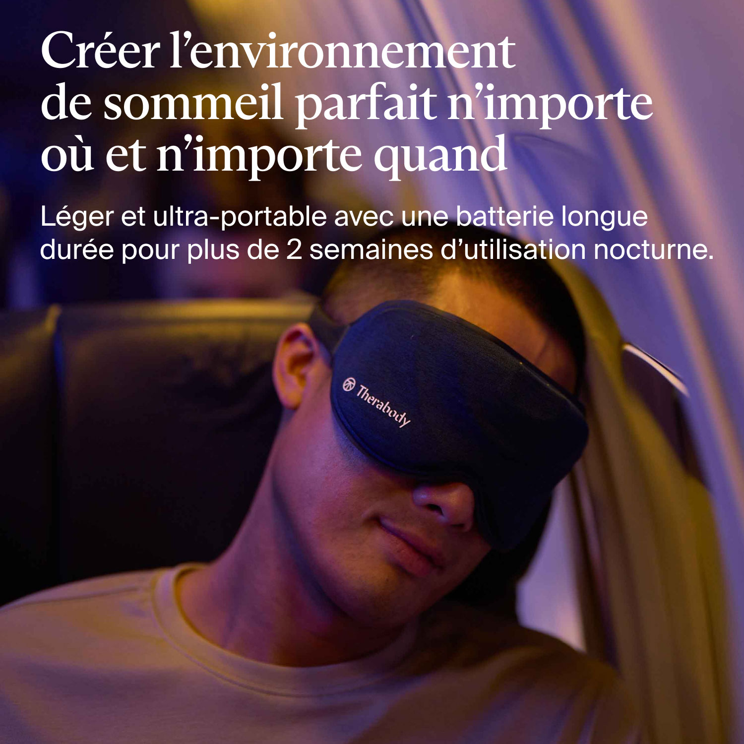 Masque de massage pour les yeux SleepMask de Therabody - Bleu marine