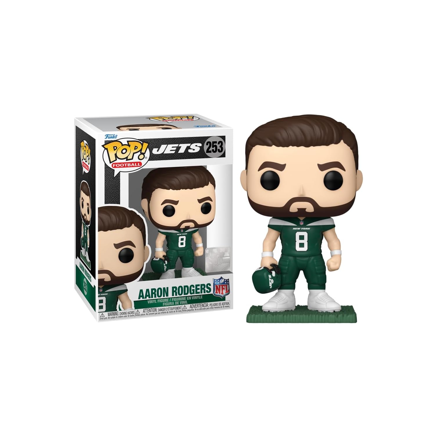 Pop Sports – figurine d’action de football NFL 3,75 po – Aaron Rodgers no 253