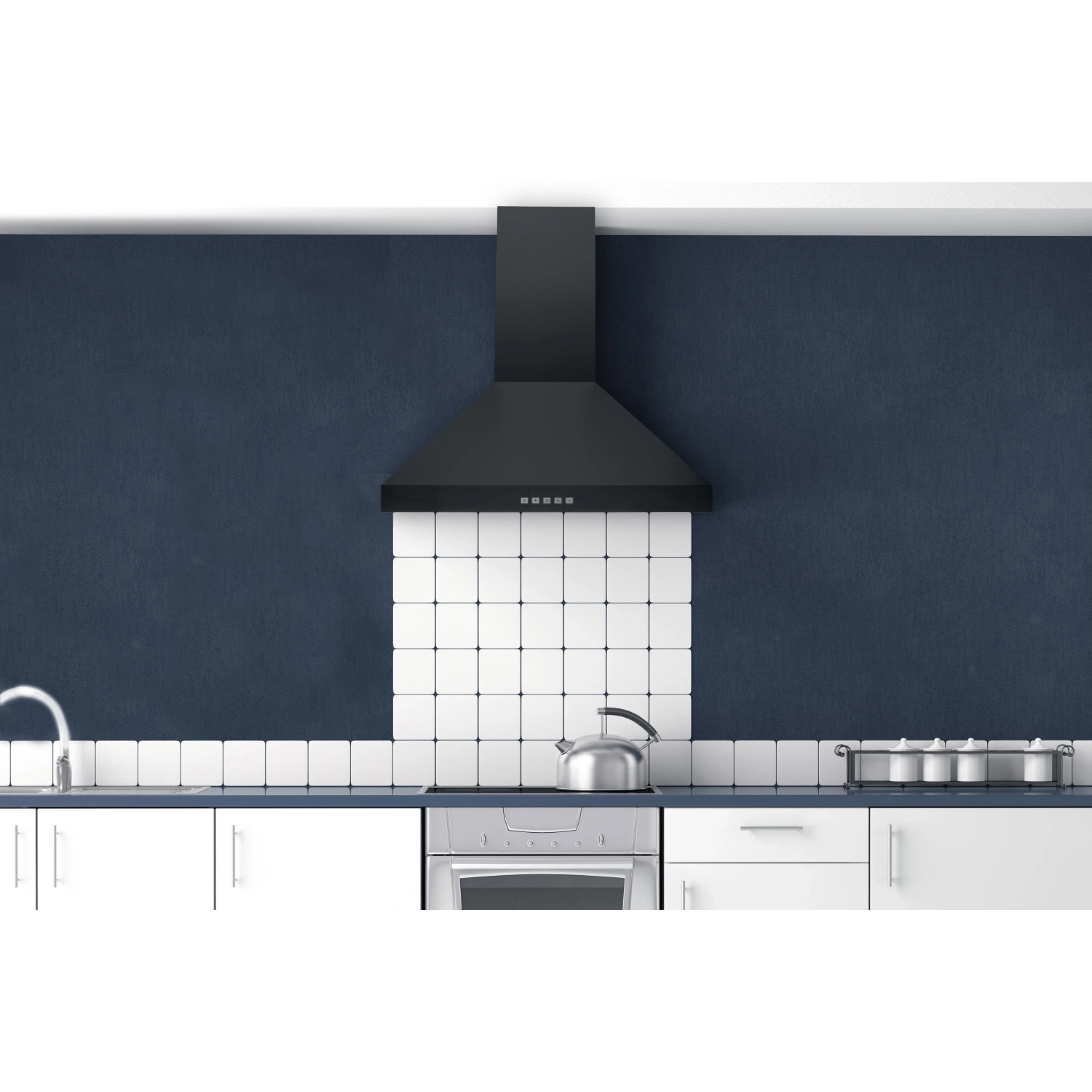 Hauslane&nbsp;| Pro 30-in Convertible Matte Black Wall-Mounted Range Hood