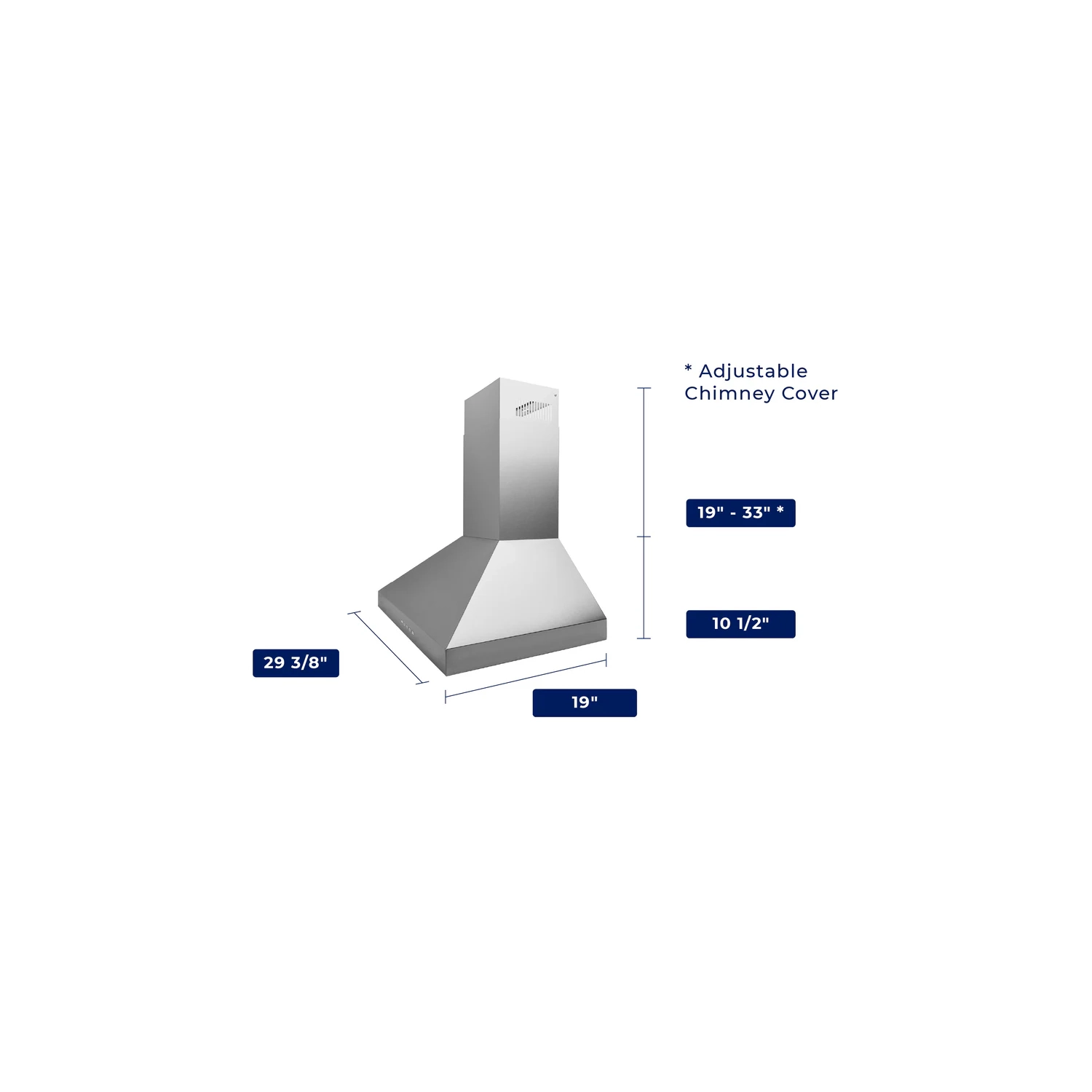 Hauslane&nbsp;| Pro 30-in Convertible Matte Black Wall-Mounted Range Hood