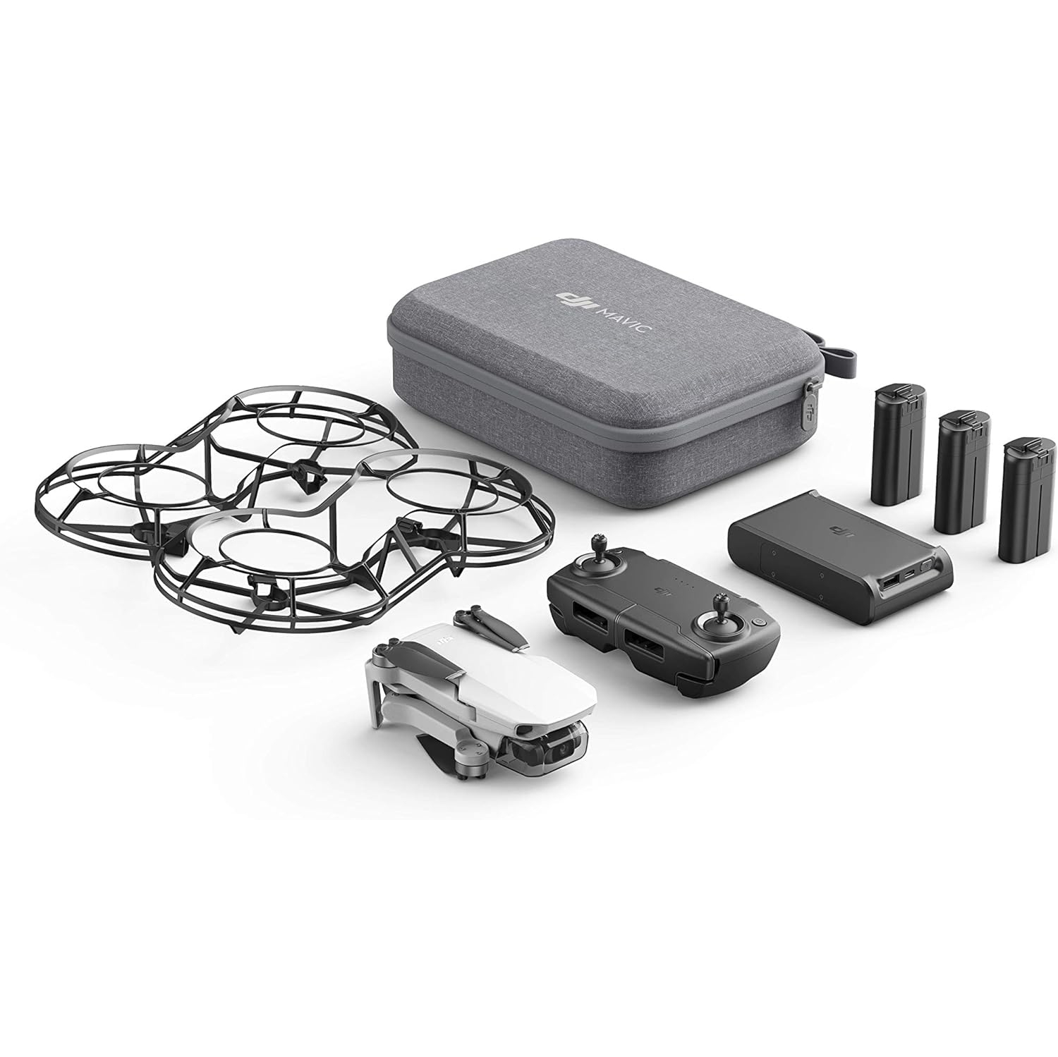 Refurbished (Excellent) - DJI White Mavic Mini Fly More Combo with 3 Batteries, 2.7K Camera