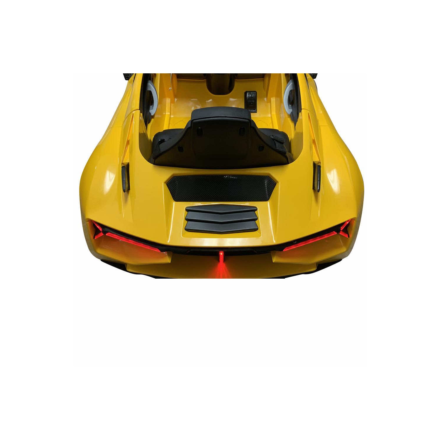 Zoom Buggeez 2024 Lamborghini Style NEL-603 12V One Seater Kids Ride On Car - Yellow