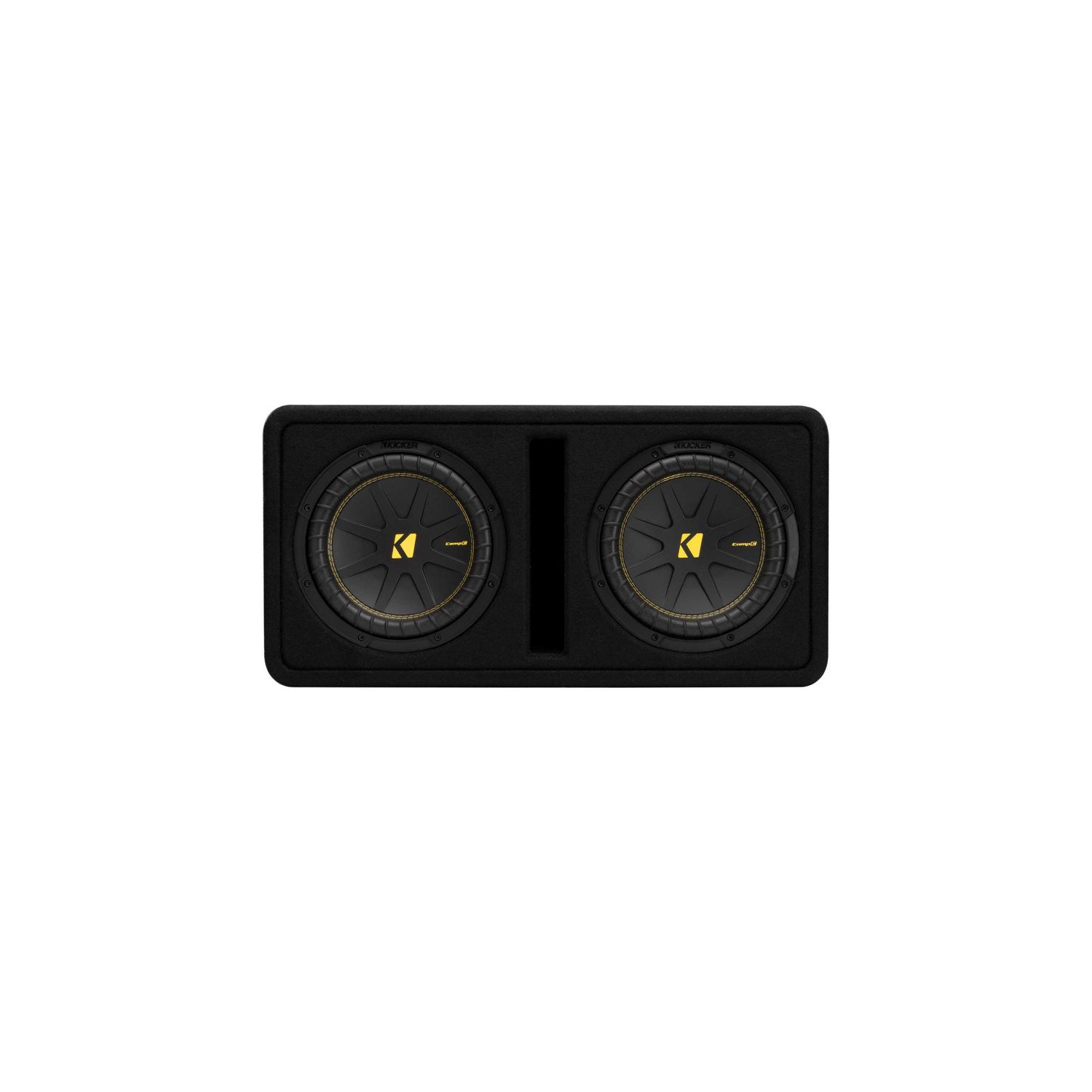 Kicker 50DCWC102 – haut-parleurs d’extrêmes graves doubles CompC de 10 po dans un boîtier ventilé, 2 ohms, compatible RoHS