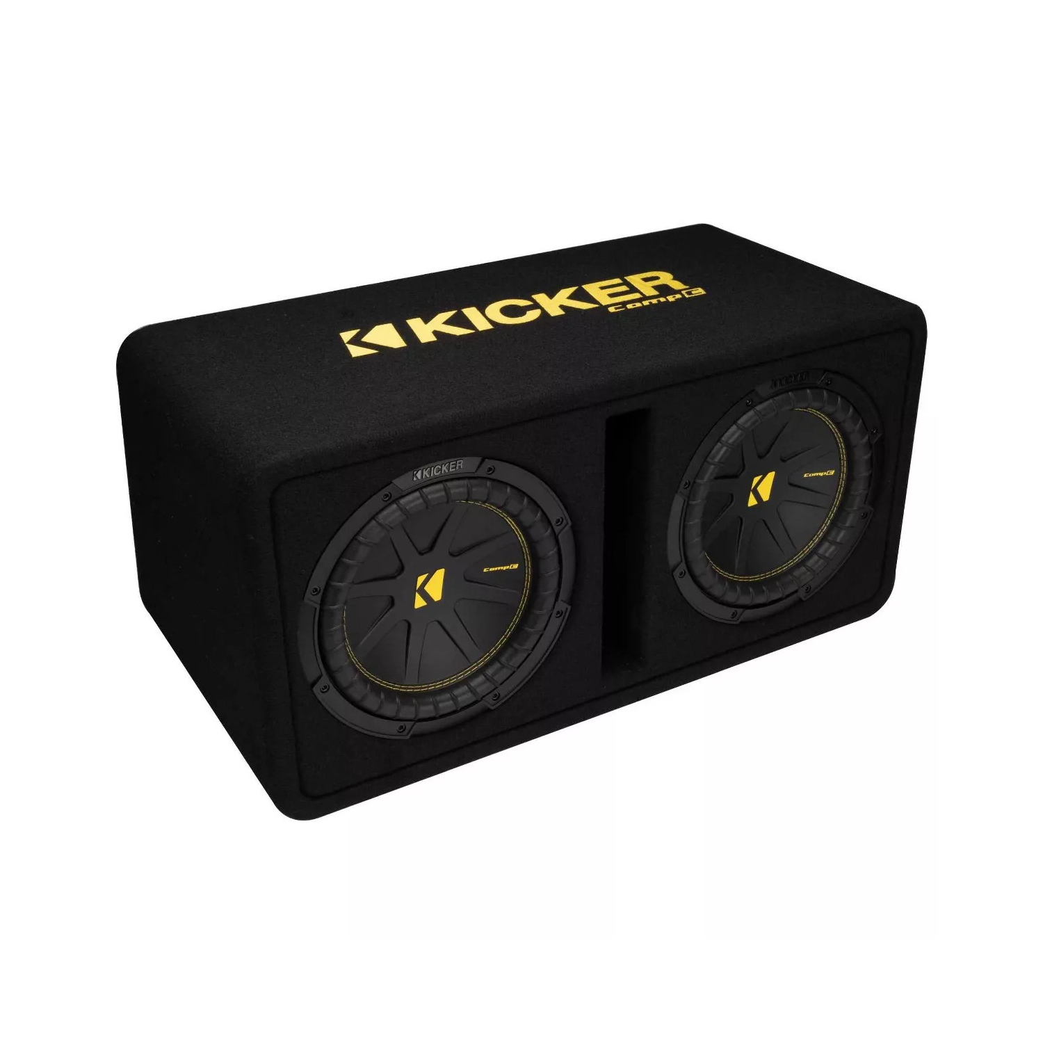 Kicker 50DCWC102 – haut-parleurs d’extrêmes graves doubles CompC de 10 po dans un boîtier ventilé, 2 ohms, compatible RoHS