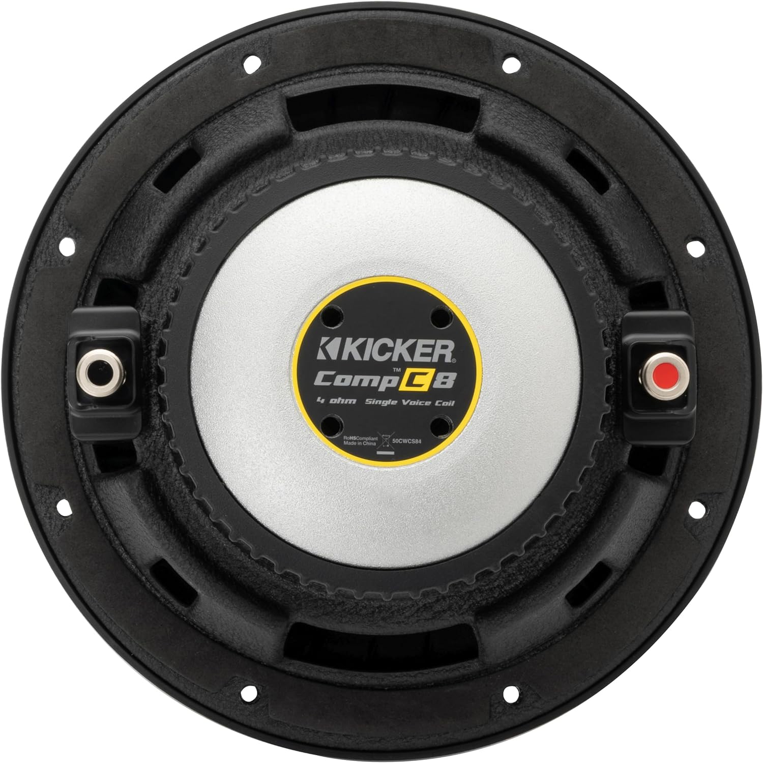 Kicker 50CWCS84 CompC 8" subwoofer, SVC, 4ohm, RoHS Compliant