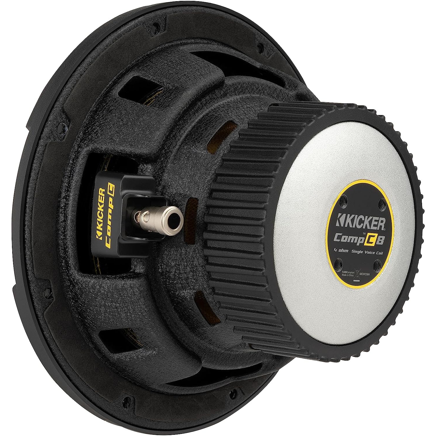 Kicker 50CWCS84 CompC 8" subwoofer, SVC, 4ohm, RoHS Compliant