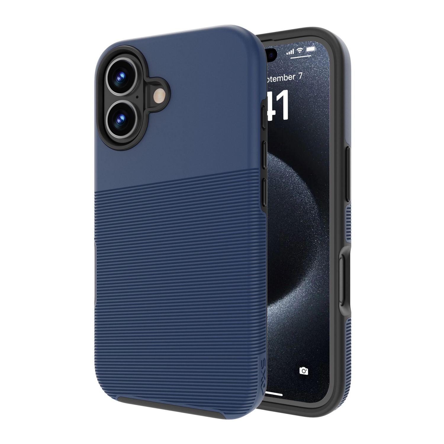 AXS PROTech Plus Dual-Layered Anti-Shock Sleek Case for Apple iPhone 16 | Astral Blue