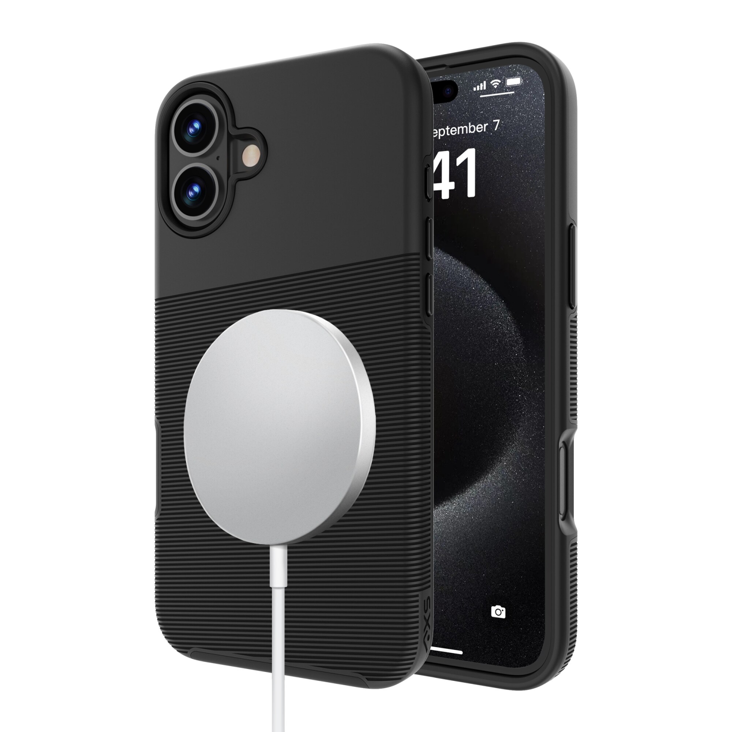 AXS PROTech Plus MagSafe Compatible Sleek Dual-layered Anti-Shock Case for Apple Apple iPhone 16 Plus | Black