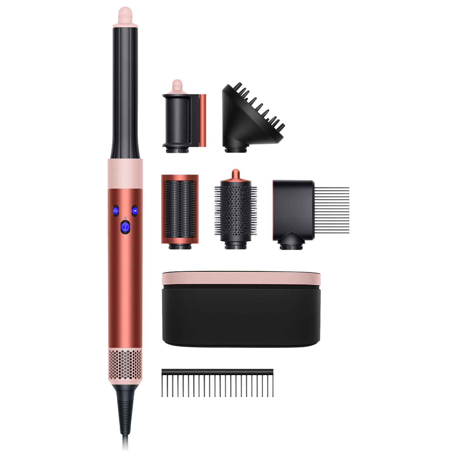 Dyson Airwrap Styler Complete Long Diffuse Curling Iron - Special Edition - Strawberry Bronze/Blush Pink