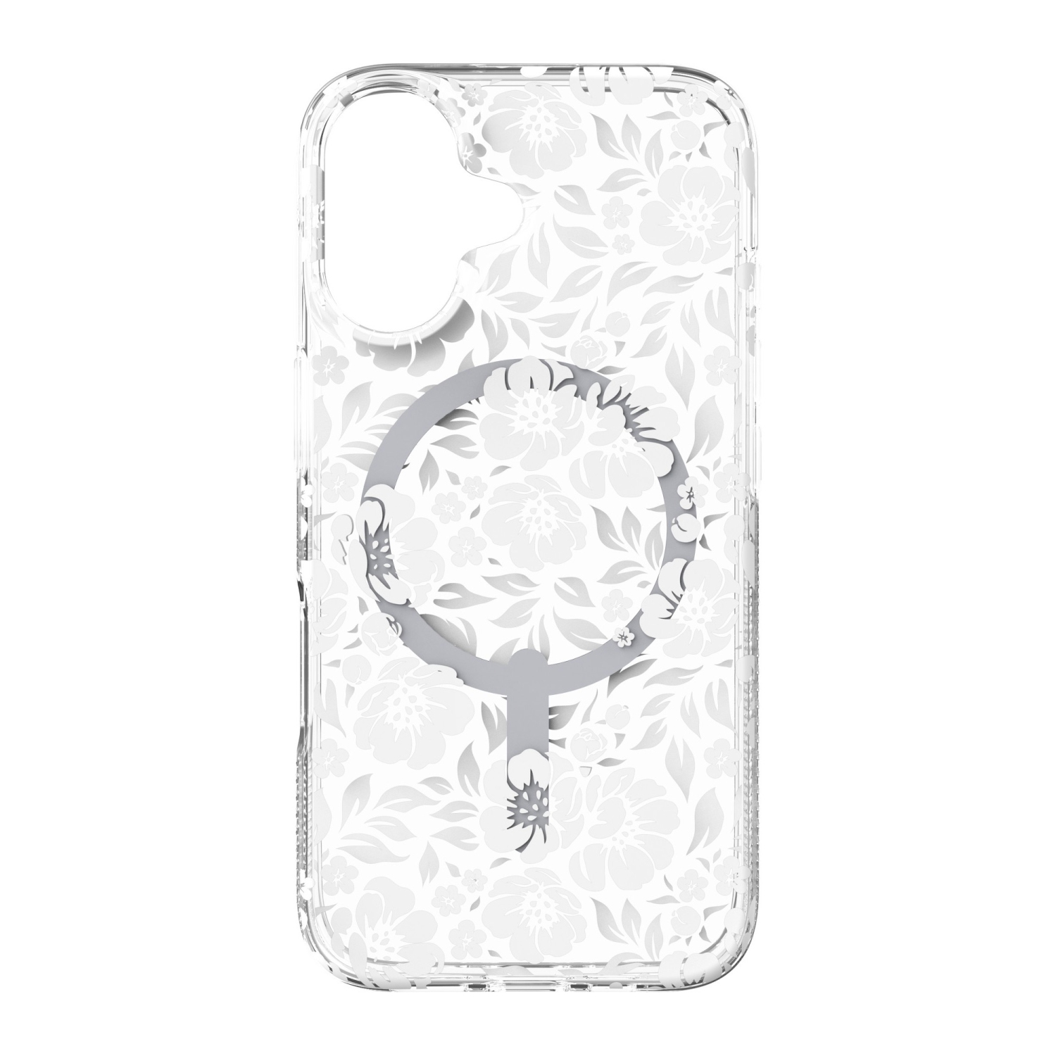 Étui rigide ajusté Milan Snap de ZAGG pour iPhone 16 - translucide-blanc