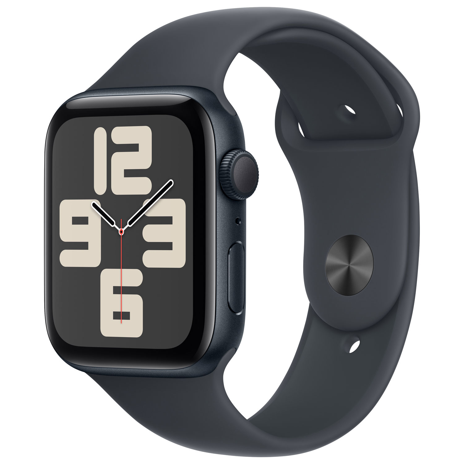 Apple Watch SE (GPS) 44mm Midnight Aluminum Case with Midnight Sport Band - Small/Medium