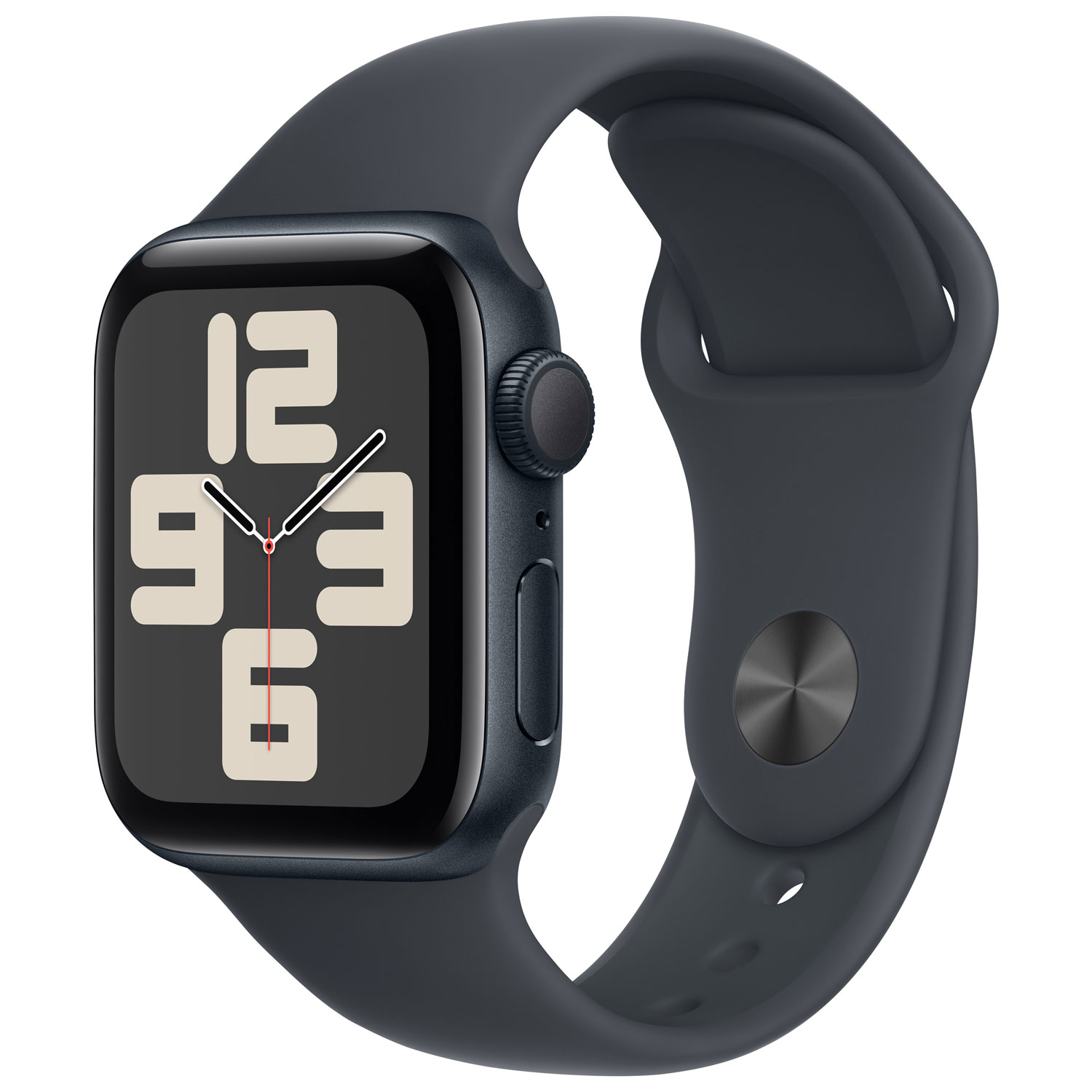 Apple Watch SE (GPS) 40mm Midnight Aluminum Case with Midnight Sport Band - Small/Medium