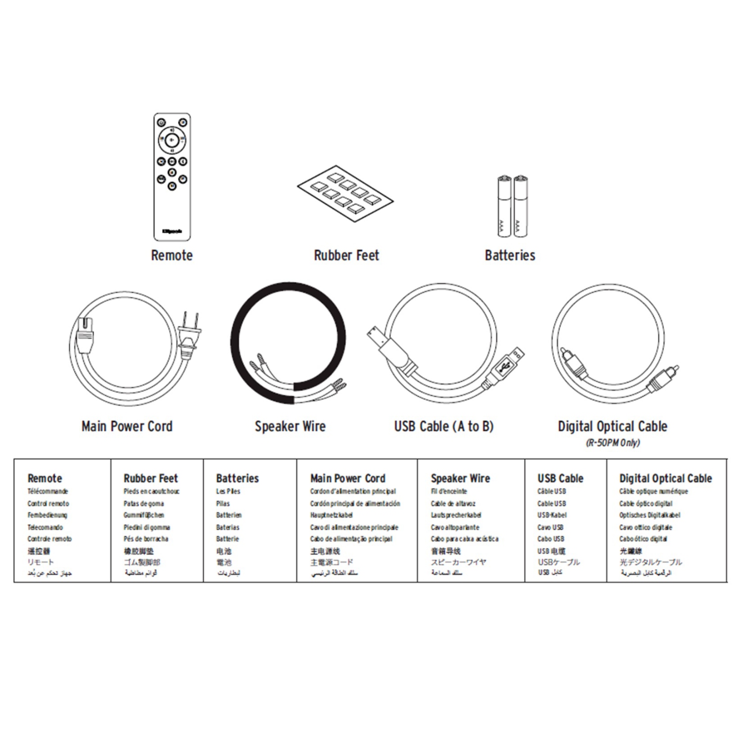 Boîte ouverte : Haut-parleurs d'étagère à deux voies de 5,25 po avec Bluetooth R-50pm Reference de Klipsch