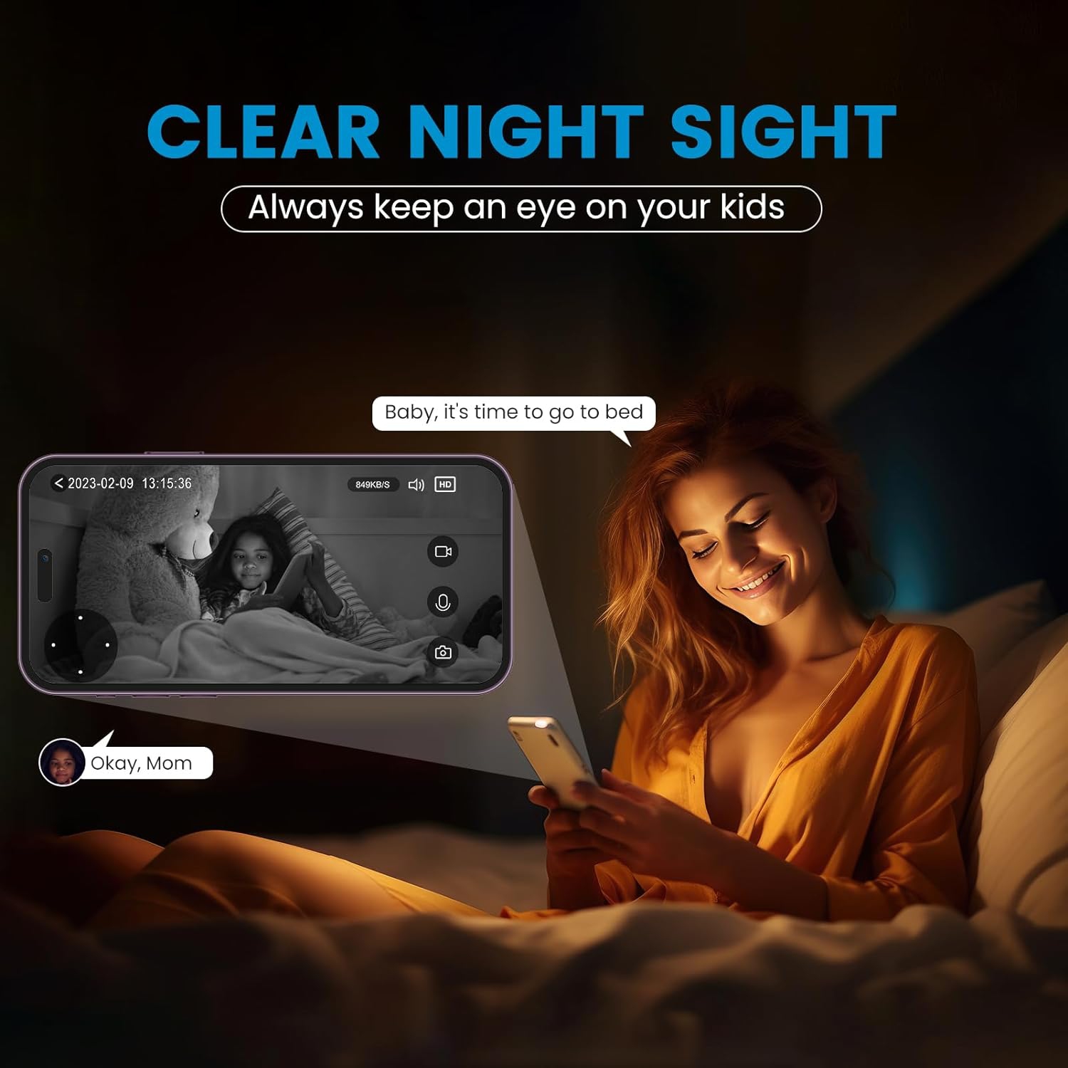 Camera Surveillance Interieur, 5ghz Security Cameras Indoor 5MP Pet Cameras Home Security Camera for Dog/Baby Monitor, Dual Band WiFi IP Camera