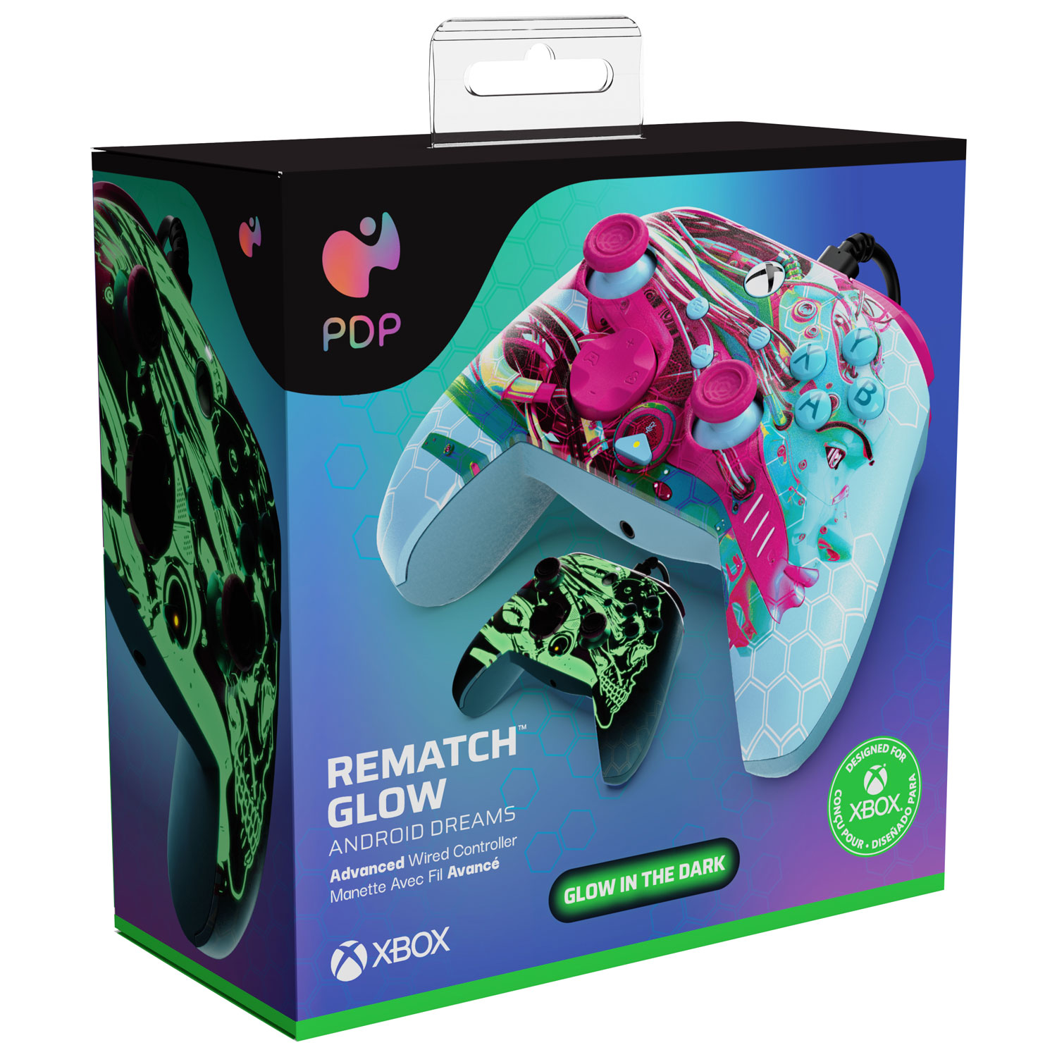 PDP REMATCH Glow Advanced Wired Controller for Xbox Series X|S / Xbox One / PC - Android Dreams