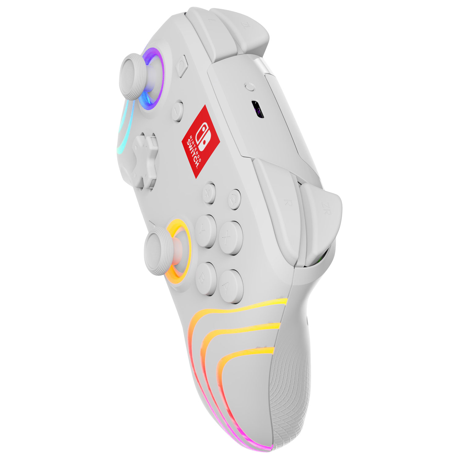 Nintendo Switch Grey Afterglow Wave Wired Controller | PDP