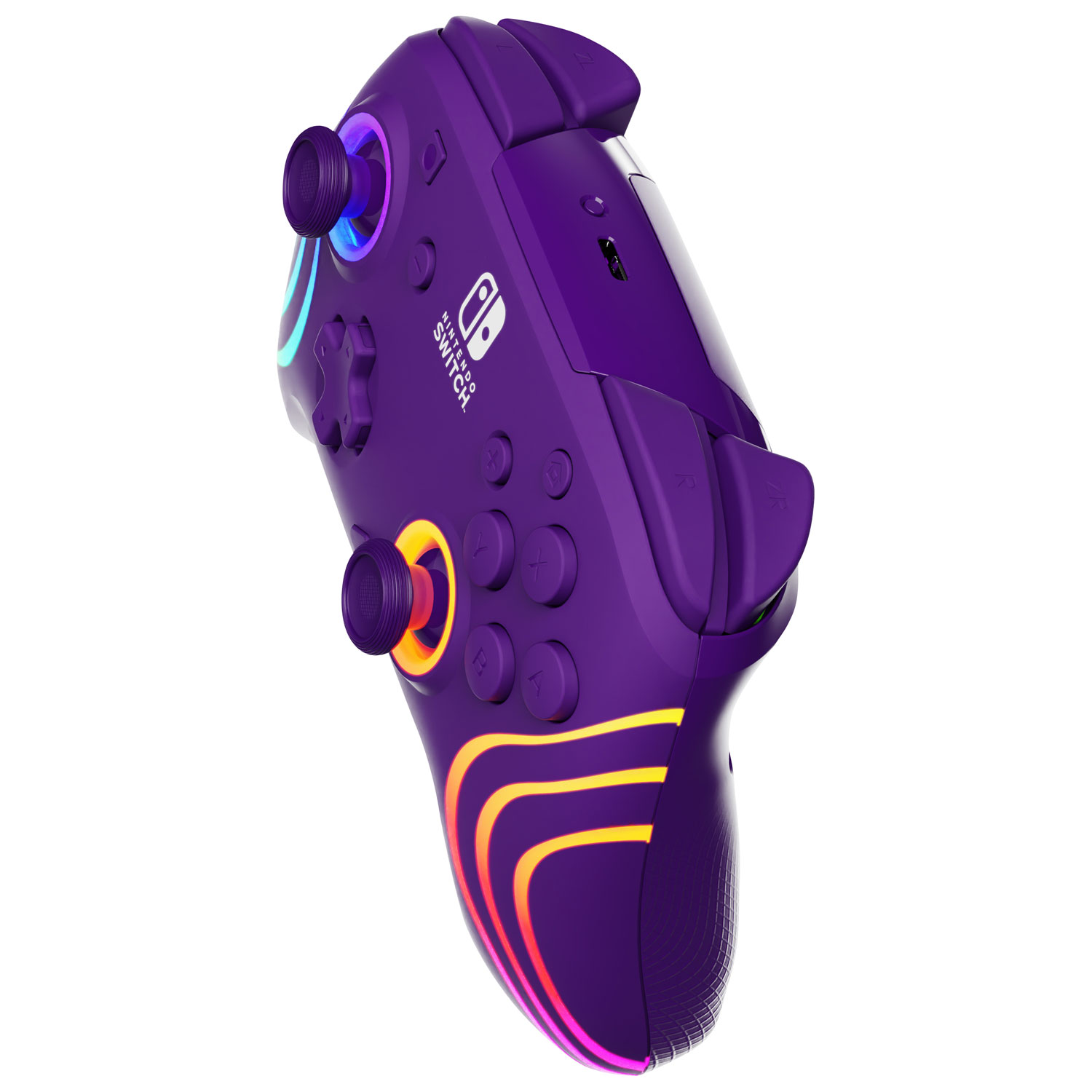 Manette de jeu sans fil Afterglow Wave RVB de PDP pour Switch - Violet