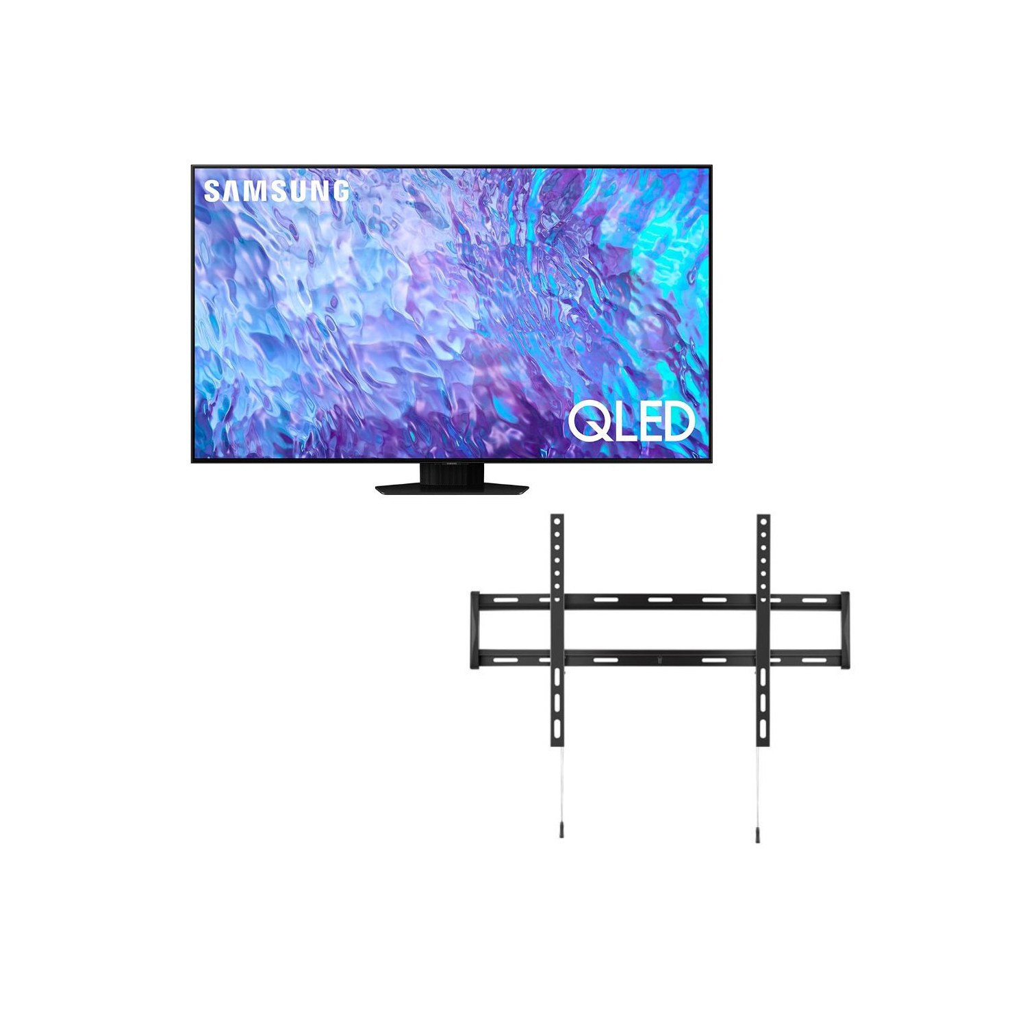 SAMSUNG 85-Inch Class QLED 4K Q80C Series Quantum HDR+, Dolby Atmos Object Tracking Sound Lite, Q-Symphony 3.0 - [QN85Q80CAFXZC] With Wall Mount