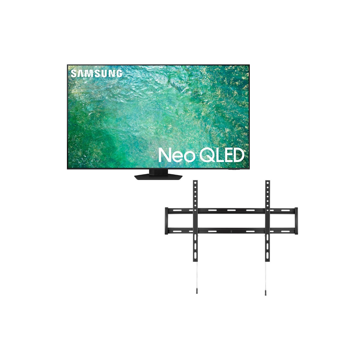 SAMSUNG 75-Inch Class Neo QLED 4K QN85C Series Neo Quantum HDR, Dolby Atmos, Object Tracking Sound- [QN75QN85CAFXZC] With Wall Mount