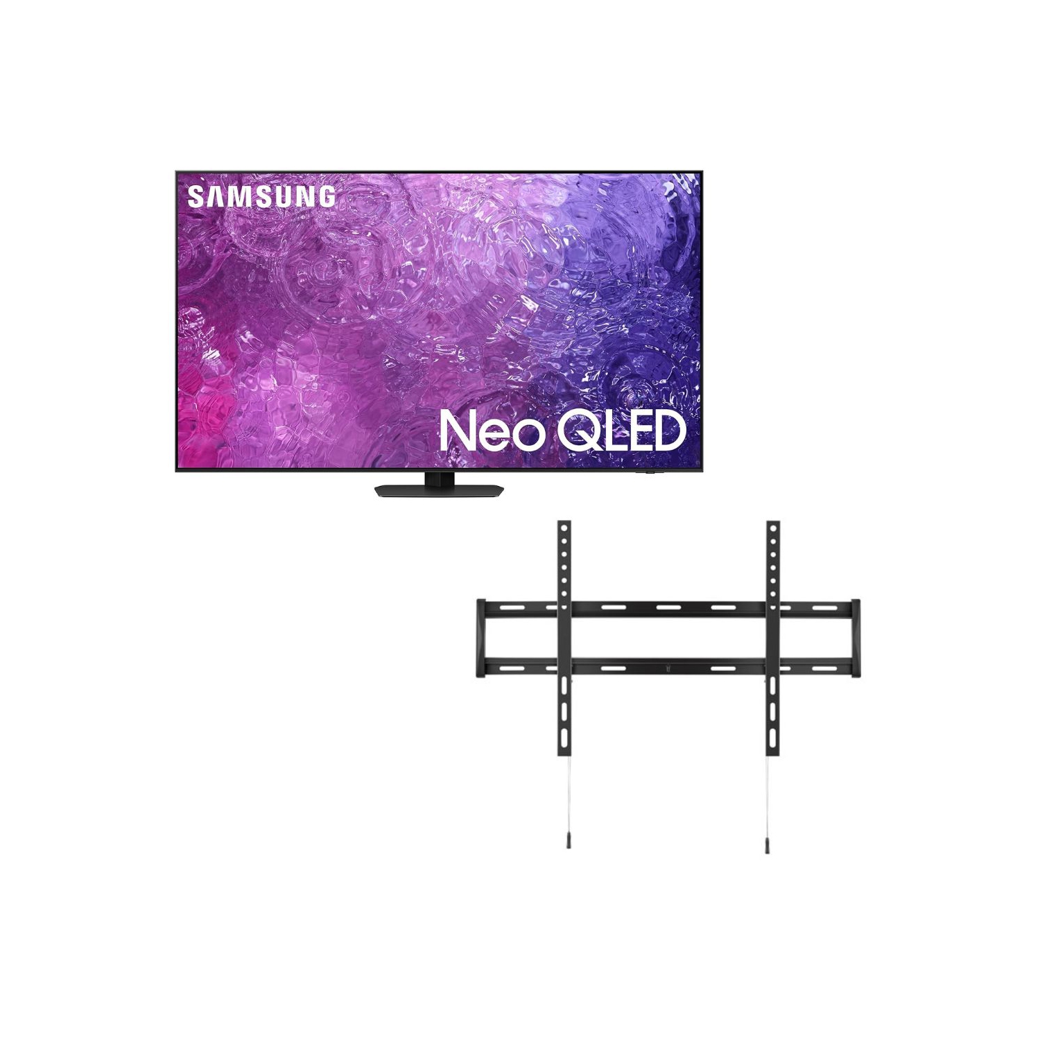 SAMSUNG 85-Inch Class Neo QLED 4K QN90C Series Neo Quantum HDR+, Dolby Atmos, Object Tracking Sound+, Gaming Hub - [QN85QN90CAFXZC] With Wall Mount