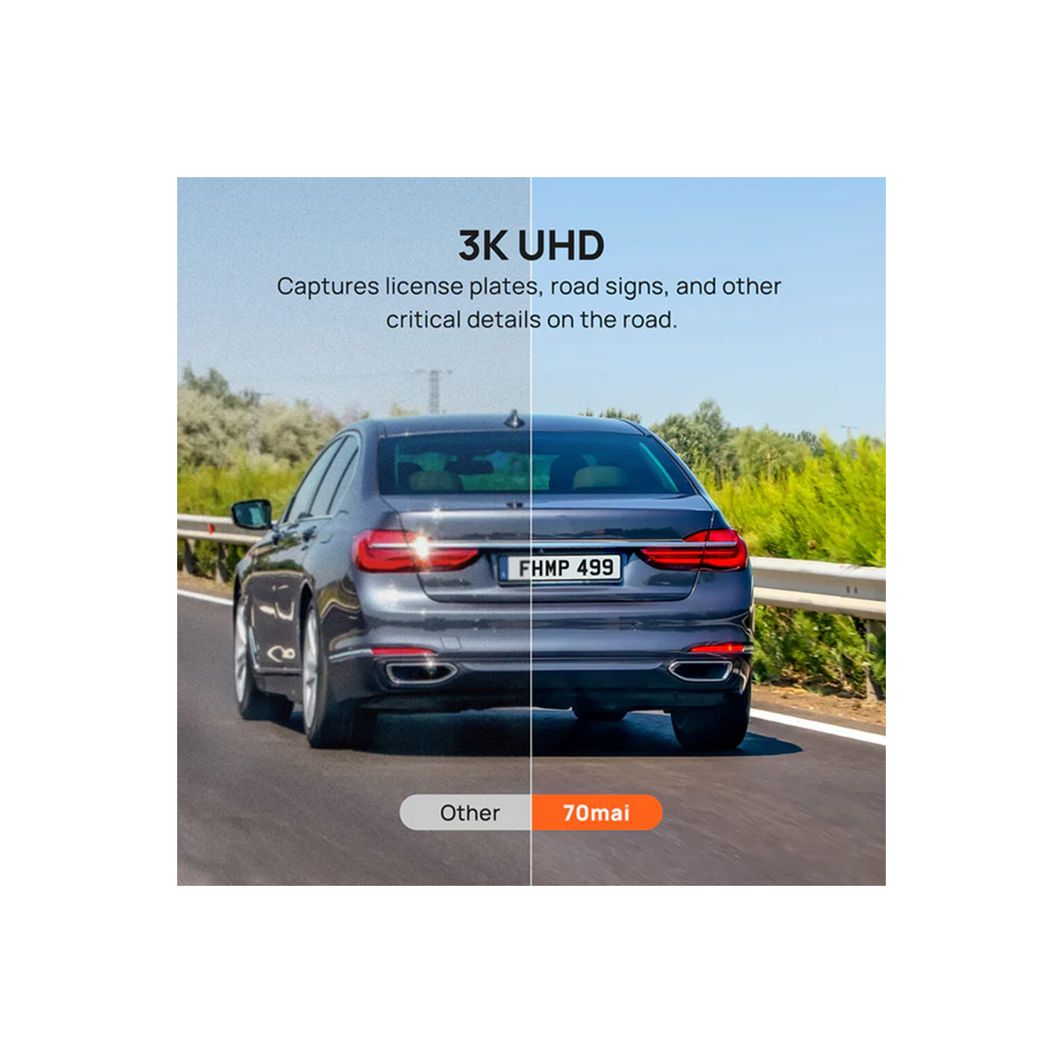 70mai Rearview Dash Cam S500 Set